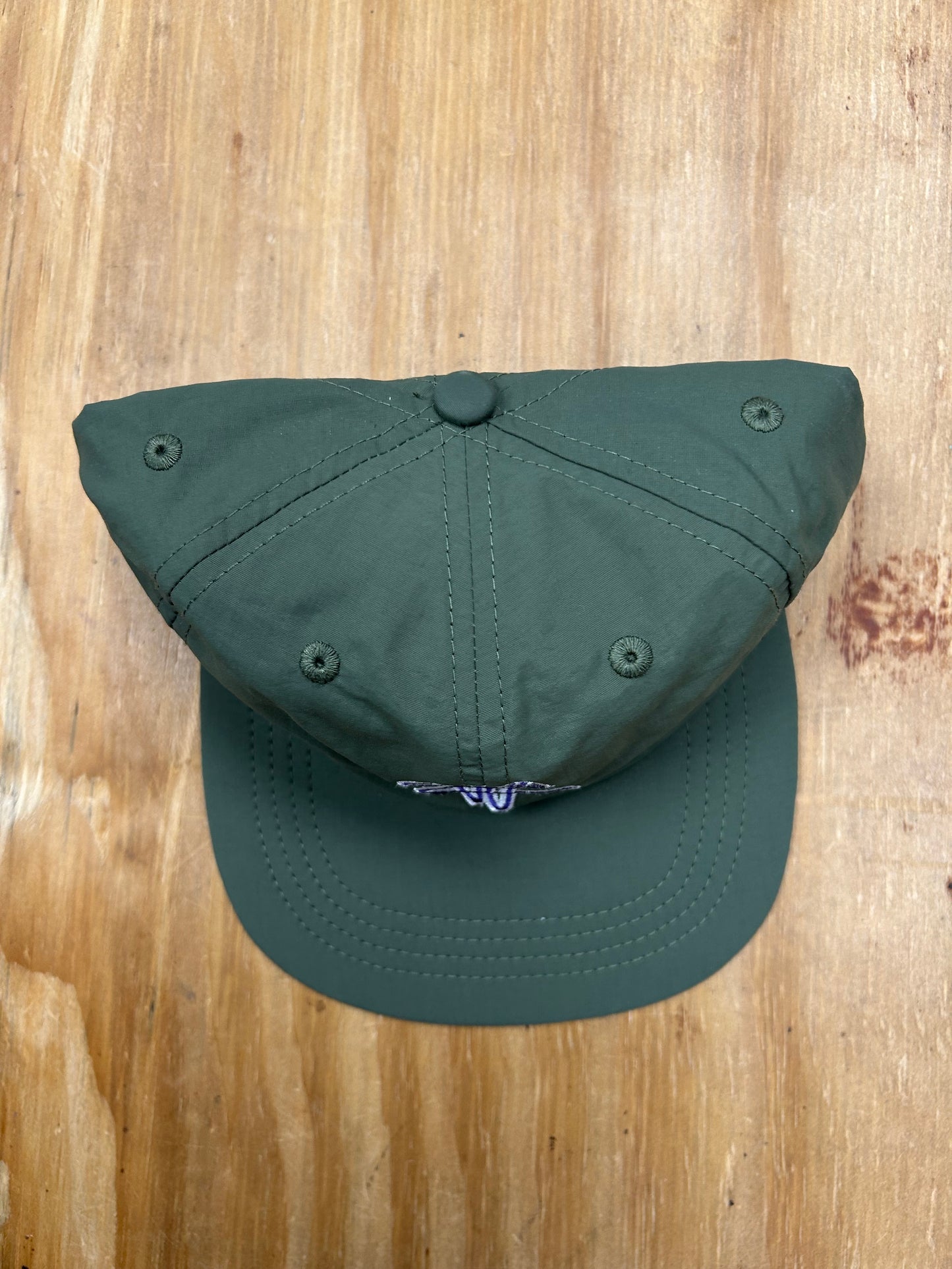 Edgewood NJ EW 973 Team Logo Nylon 6 Panel Adjustable Hat Olive Drab