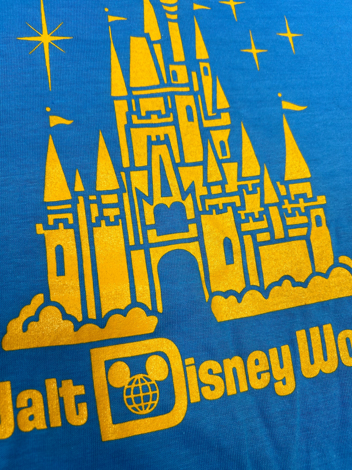 Vintage 80s Walt Disney World SINGLE STITCH T Shirt Park Graphic XL/L 23x29.25 Inches like new