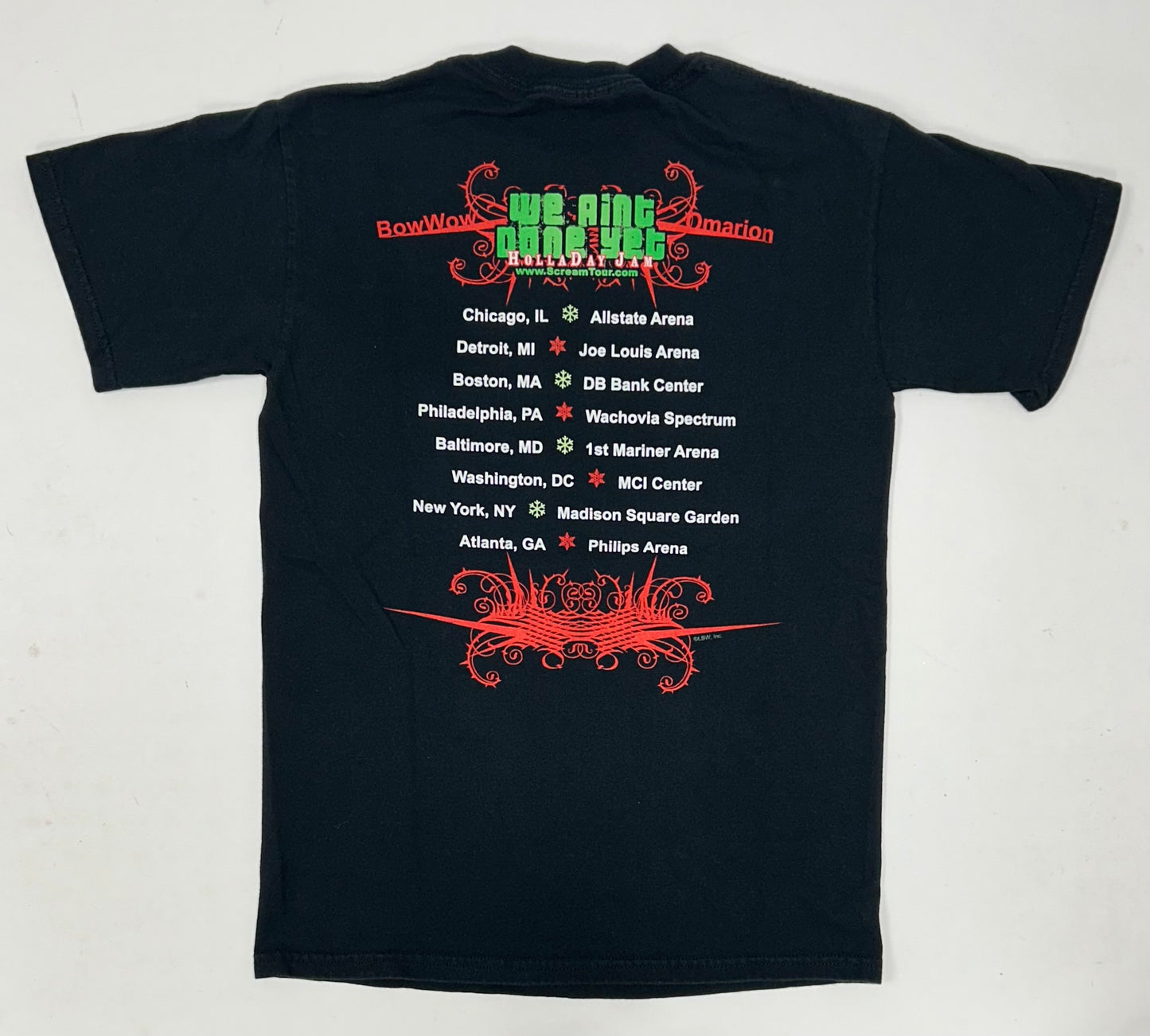 2005 HollaDay Jam Bow Wow Omarion We Ain't Done Yet T-Shirt Music Tour Small