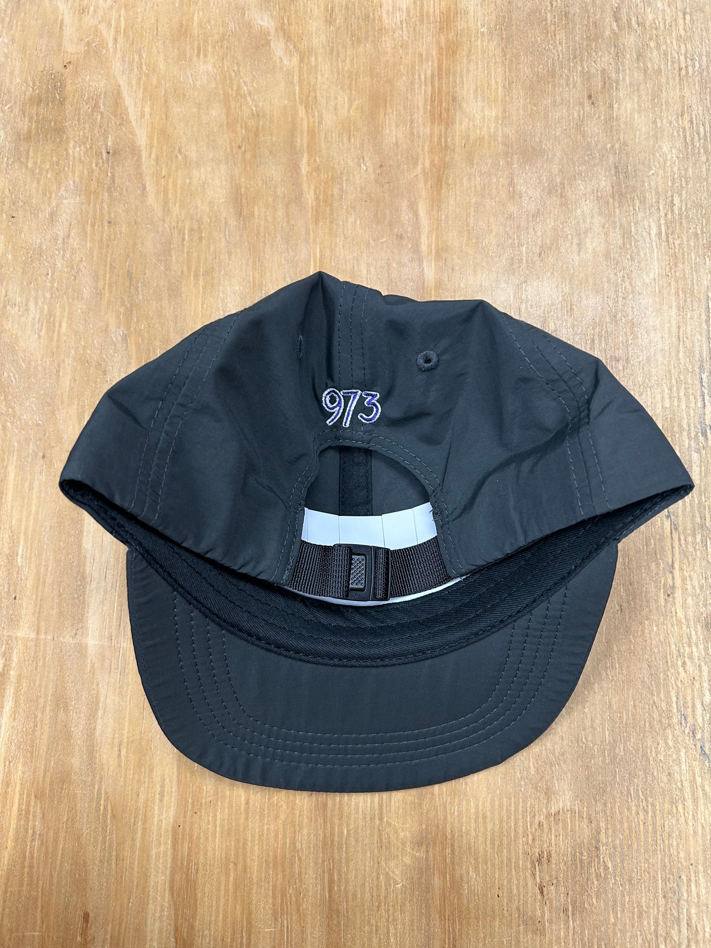 Edgewood NJ EW 973 Team Logo Nylon 6 Panel Adjustable Hat Washed Black