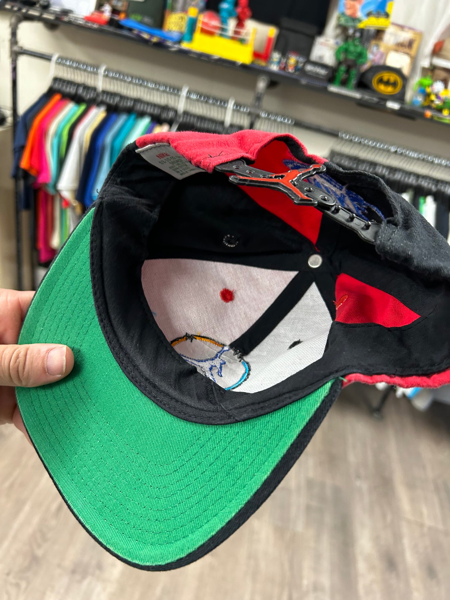 Vintage Nike Air Jordan 8 VIII Aqua SnapBack Hat Jump Man Michael Jordan 1993 OG