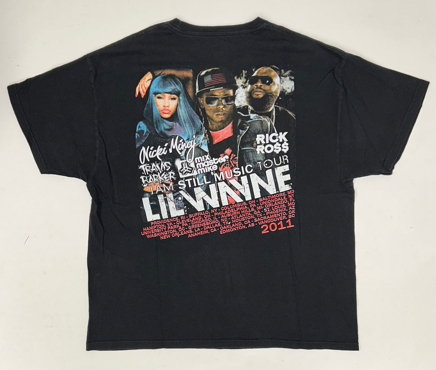 Lil Wayne I Am Still 2011 Tour Parking Lot Rap Hip-Hop Music Tee XL 23.75x29.25 Inches