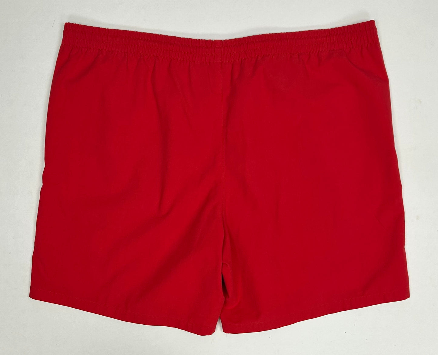 Vintage Nike Air Jordan 'Spellout Logo' Red Drawstring Shorts 1991 Rare Large Fit Big 21x20 Inches