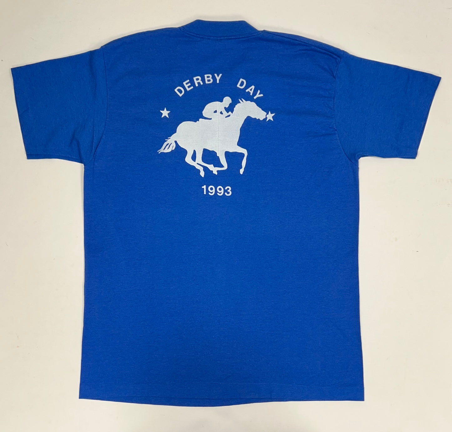 Vintage 1993 Derby Day Manhattan Claims Tee XL 23x31.5 Inches