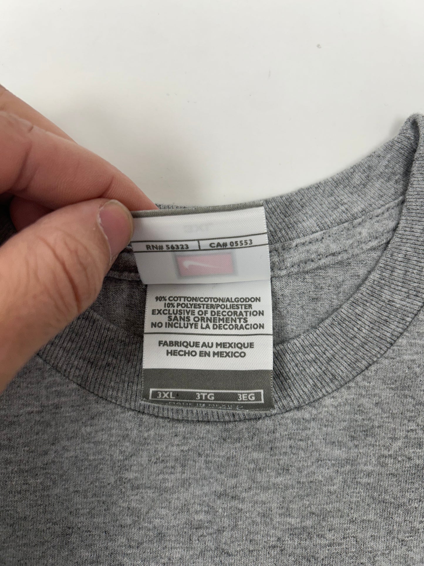 Edgewood NJ first edition “Deeper Than The Roots.” Tee 3XL 28x31.5 Inches Gray 00s Nike Team Blank Shirt