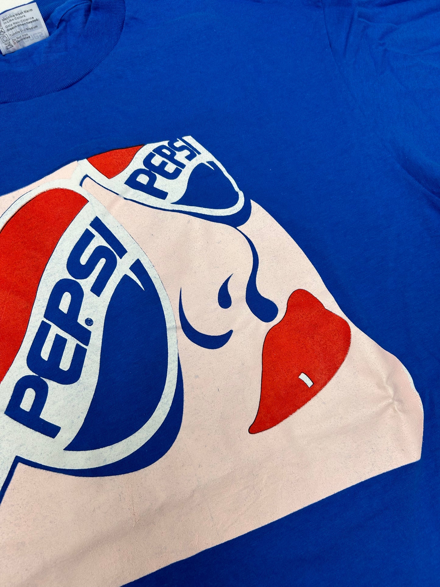 Vintage Pepsi Sunglasses Face Soda Drink Promo Tee Tagged XL Fit Large 22x30.75 Inches