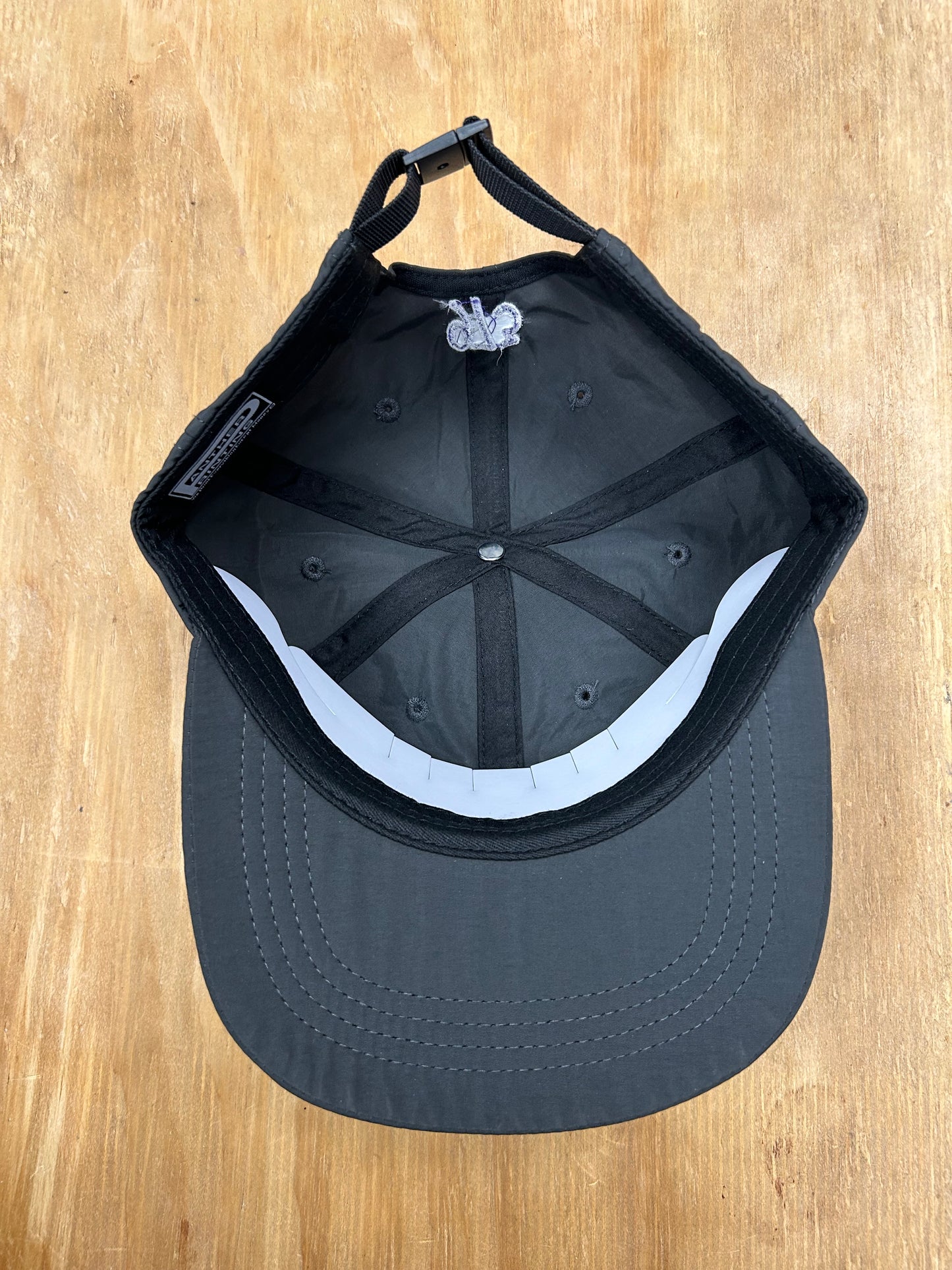 Edgewood NJ EW 973 Team Logo Nylon 6 Panel Adjustable Hat Washed Black