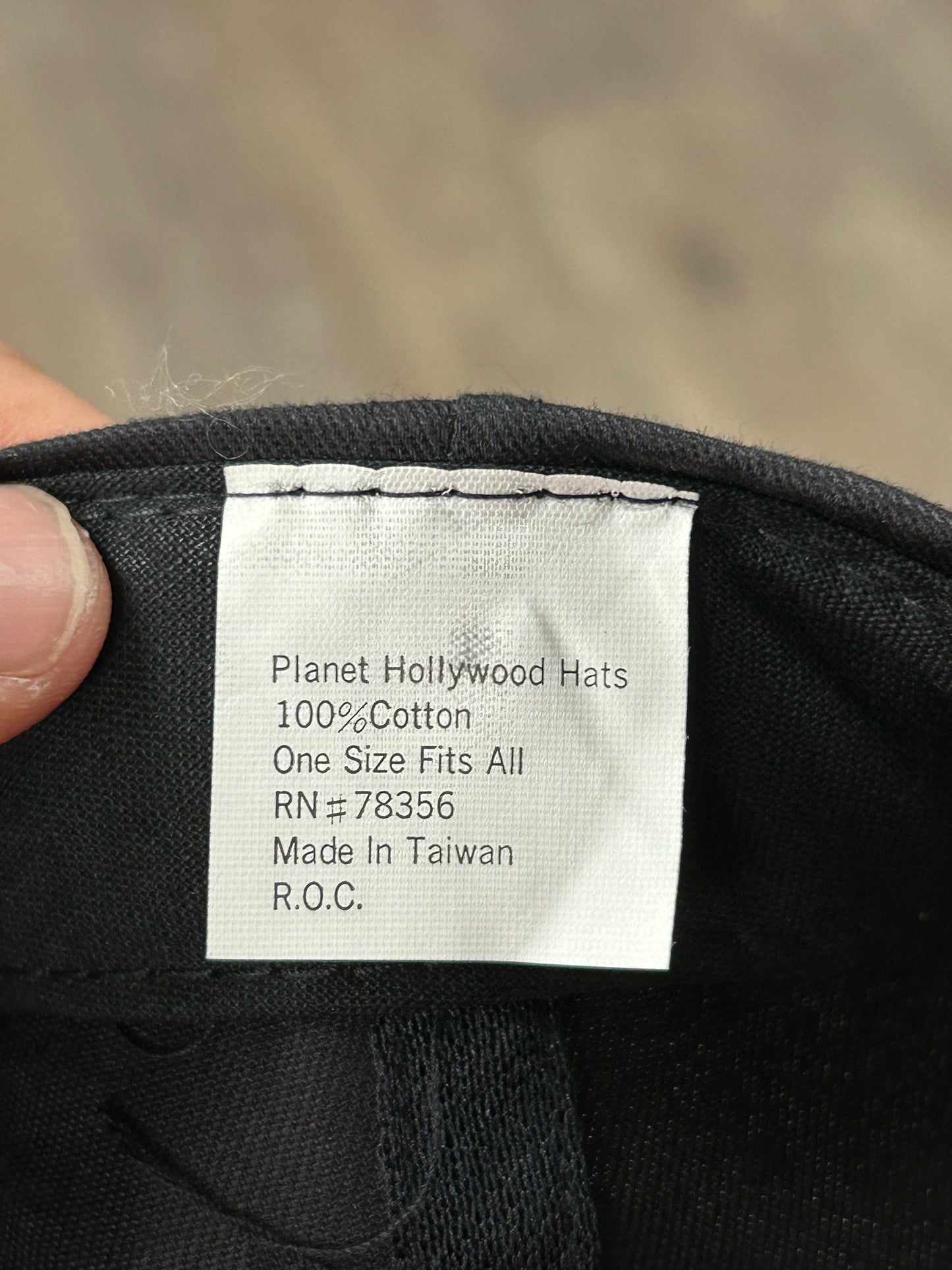 Vintage Planet Hollywood Washington D.C. Snapback Hat Adjustable 90s Black/Red