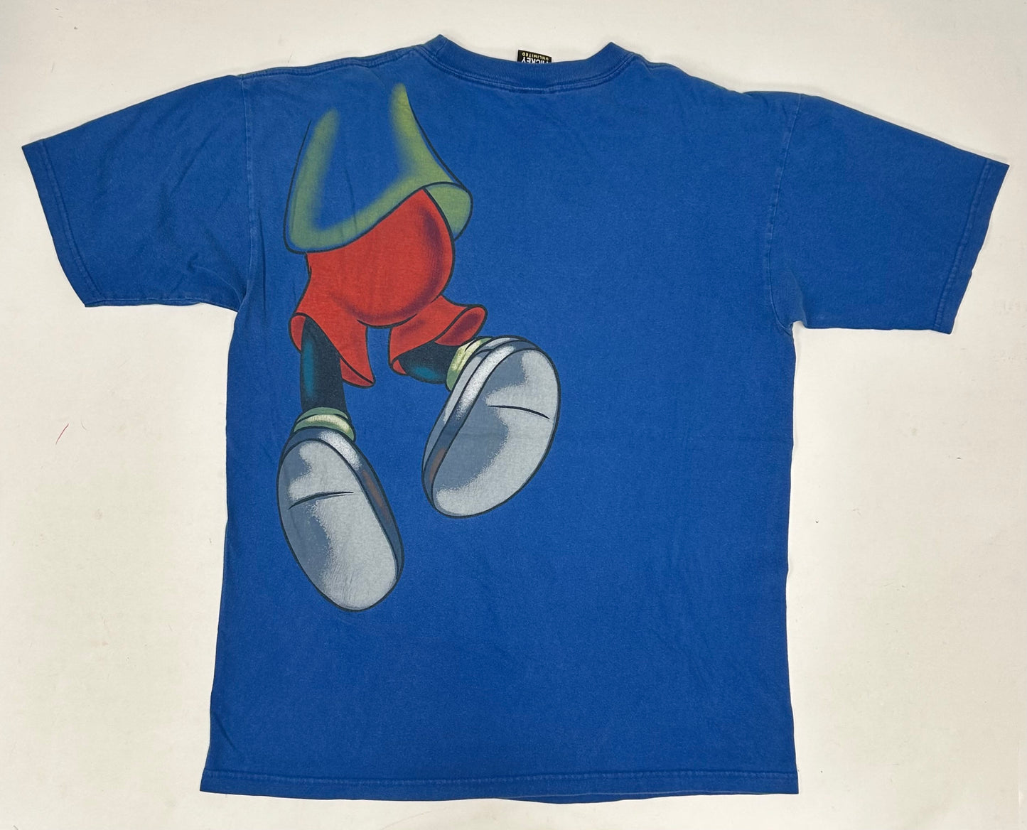 Vintage Mickey Unlimited Mickey Mouse Volleyball Jump Through Graphic Tee L/XL 22x28.75 Inches