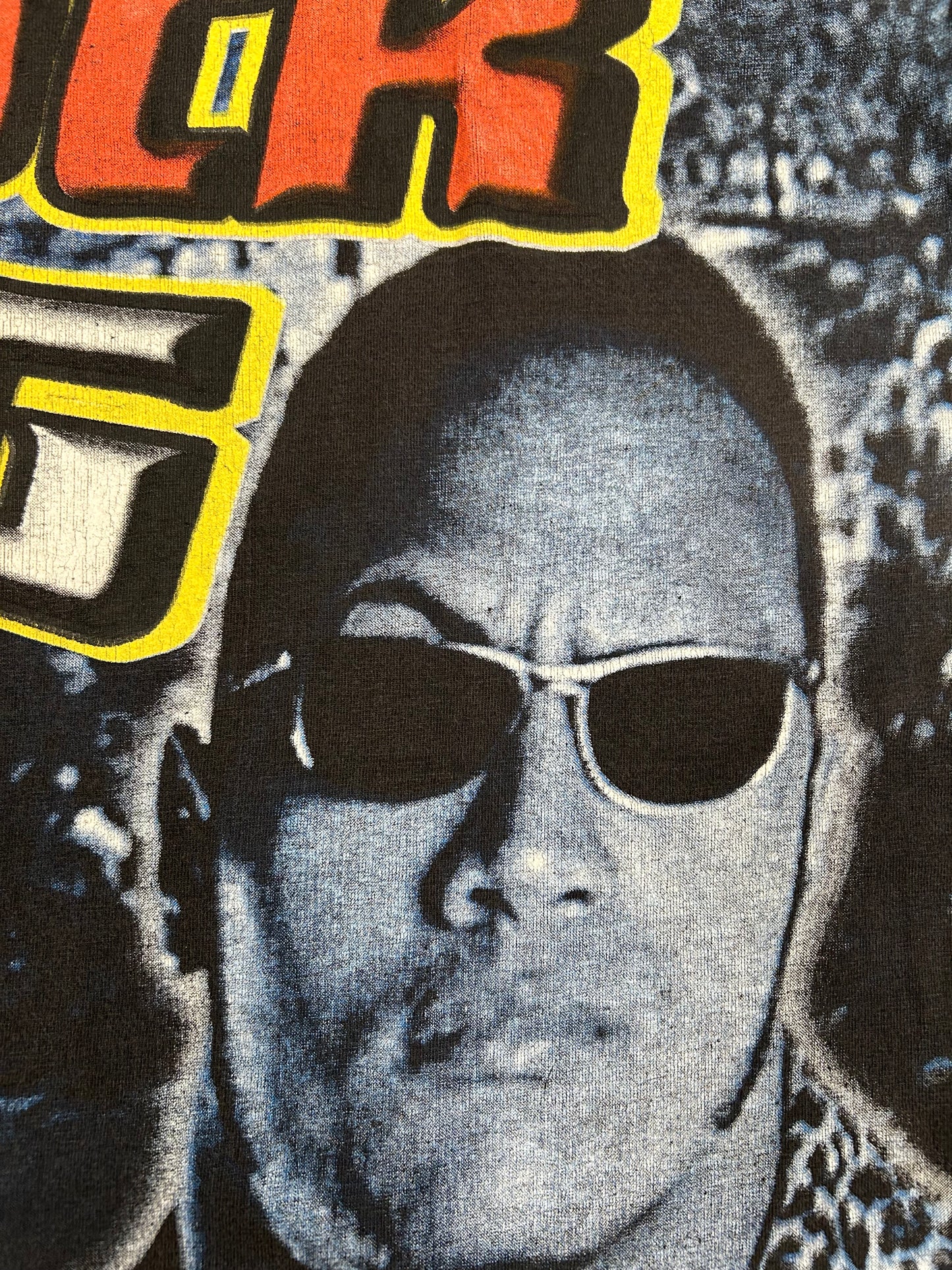 Vintage WWF The Rock Tee “If You Smell What The Rocks Cooking” Shirt Large 22.25x30 Inches AOP Rare