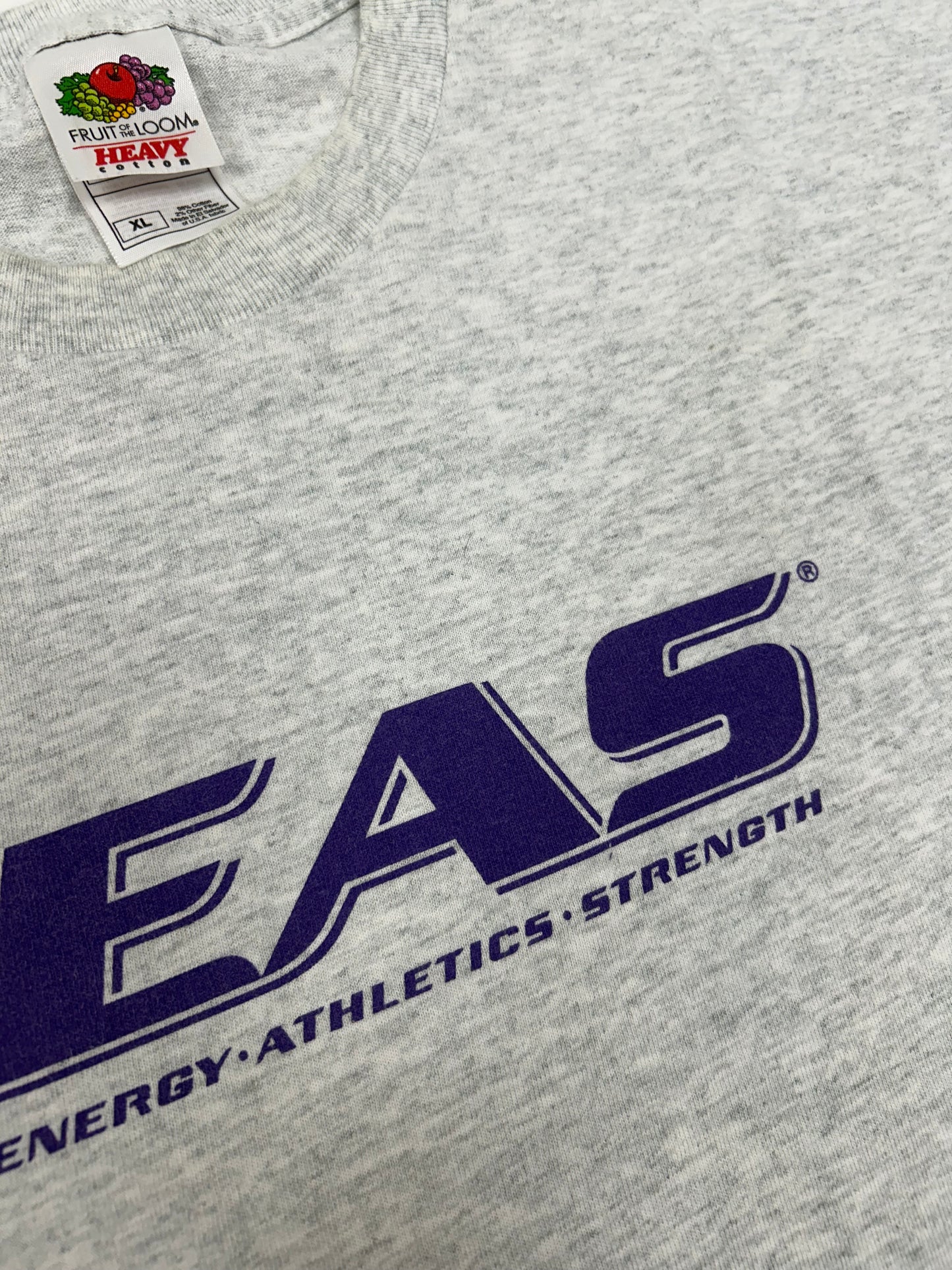 00s EAS Energy Athletics Strength Workout Promo Tee XL 24x30.5 Inches