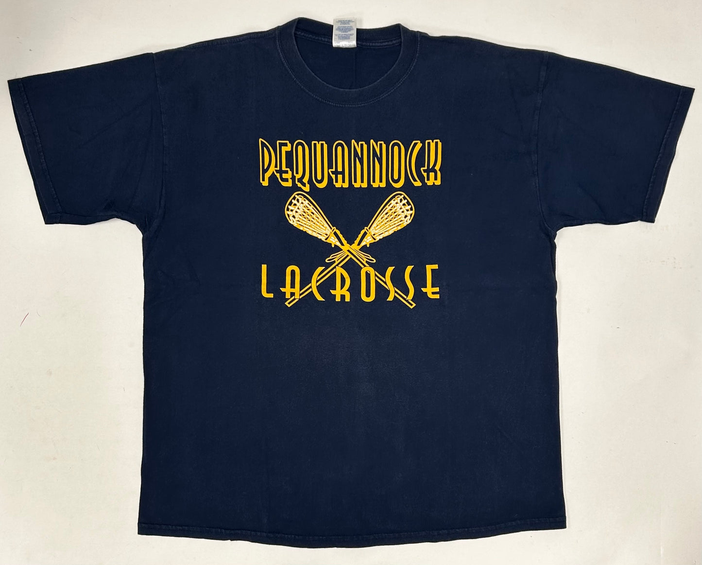 Vintage Early 00s Pequannock Lacrosse Catch The Excitement Program Tee XL