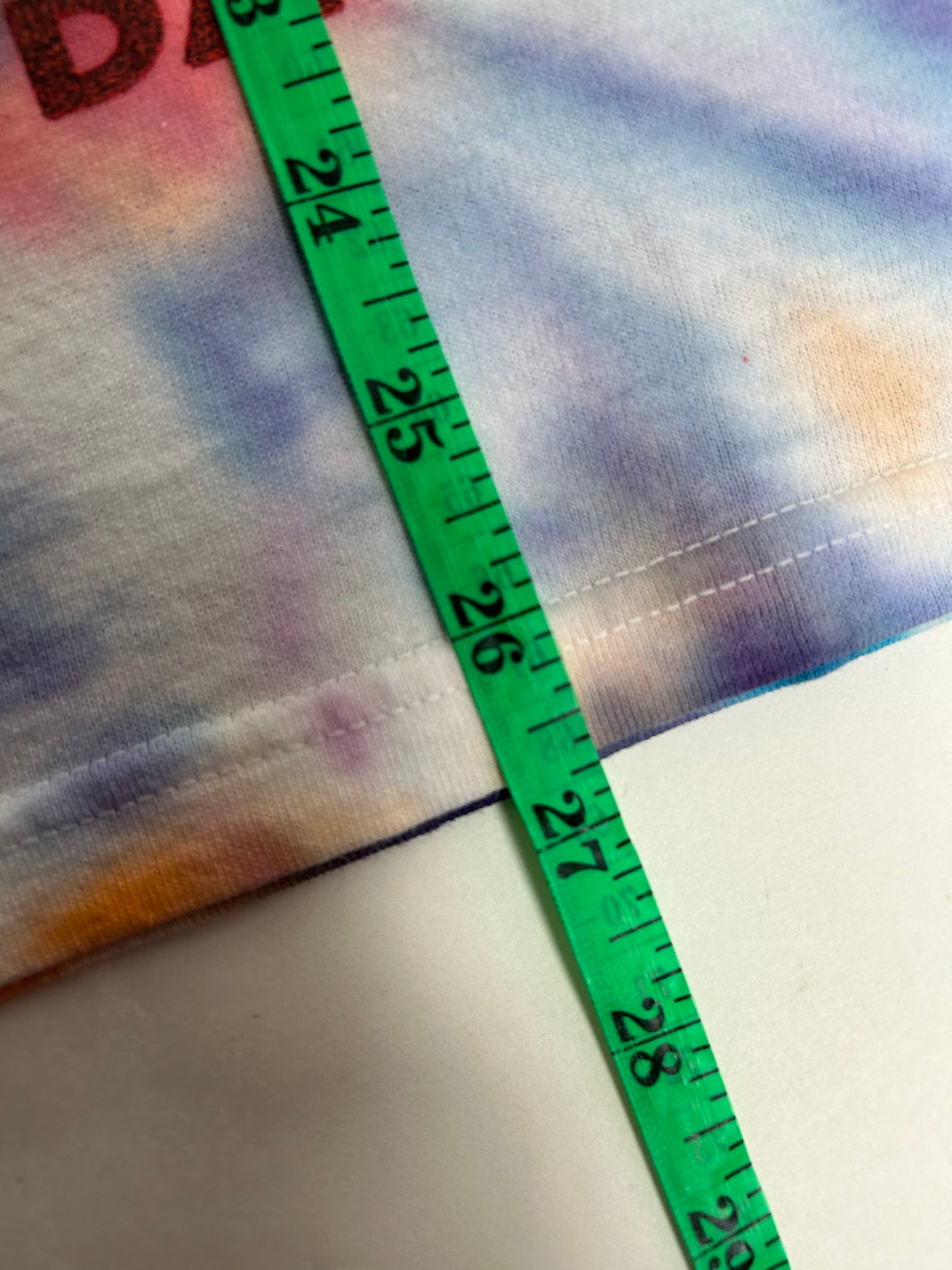 Vintage 2005-2006 Bon Jovi Have A Nice Day Tour Music Parking Lot Long Sleeve Tie-Dye Tee Small 19x26.75 Inches