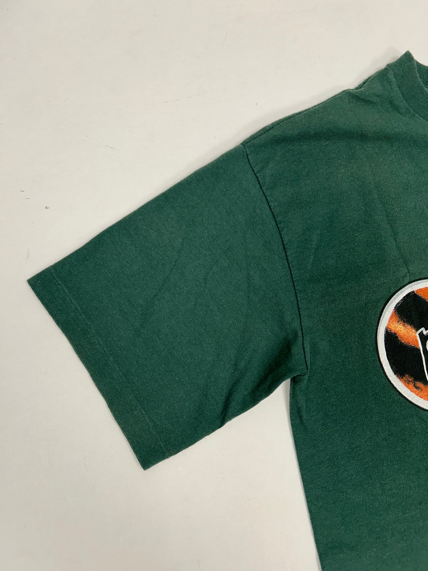 Vintage The Prodigy Fat Land Firestarter 1997 Wild Oats Tee Large 22.25x30.25 Inches Faded Green
