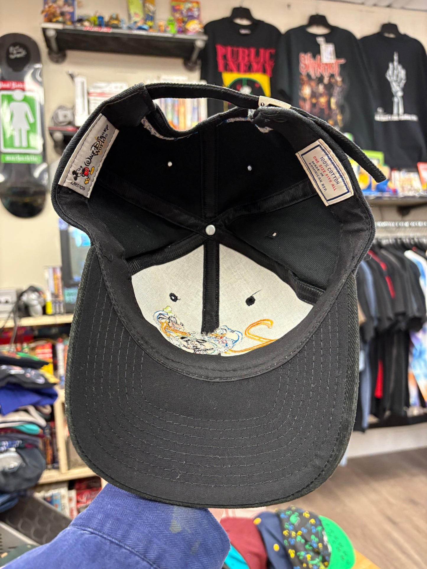 Vintage Walt Disney World 2000 Black Dad Hat “Celebrate the Future hand in hand”