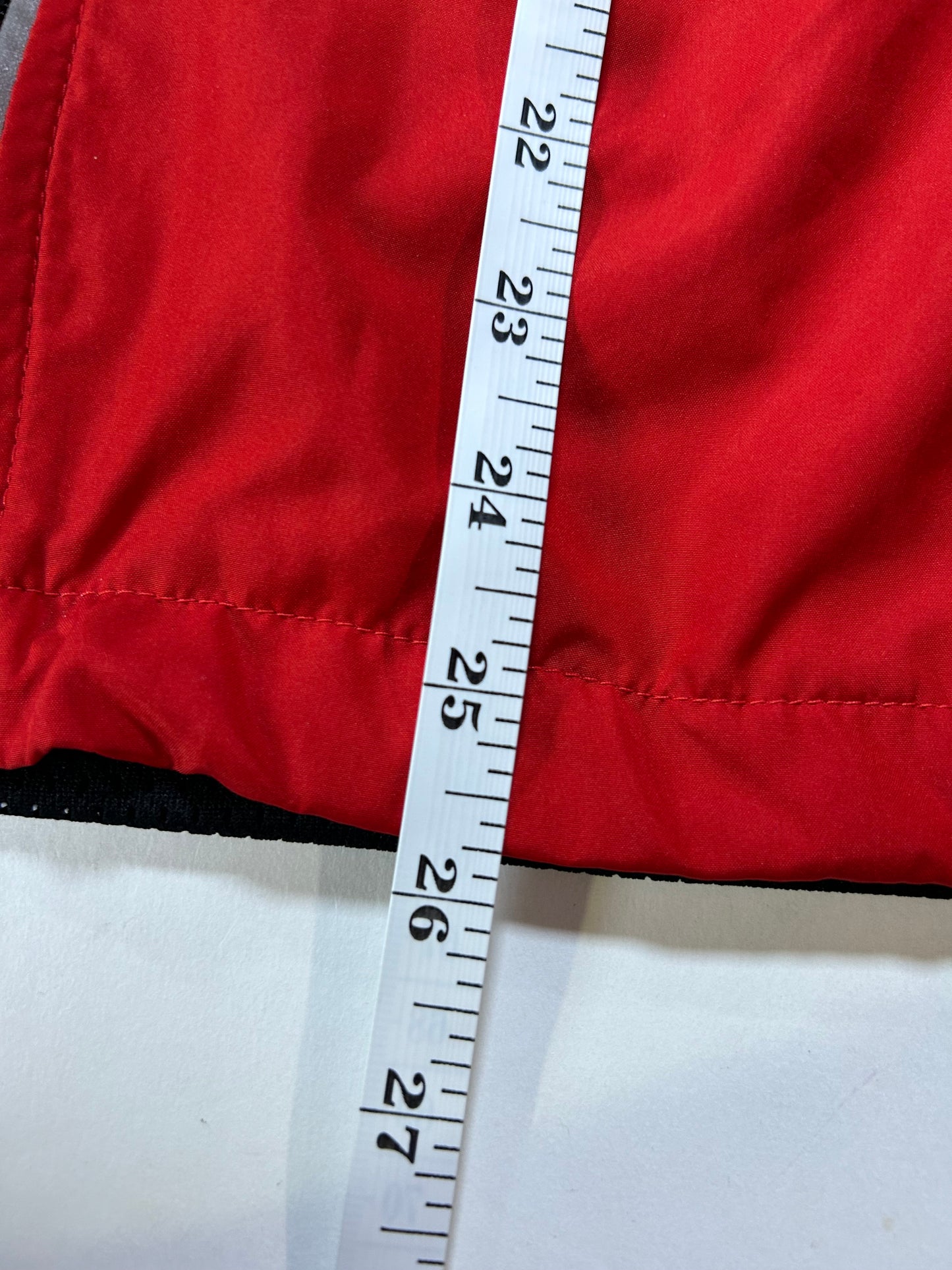 Vintage 90s Nike Zip 3M Windbreaker Vest Medium 22x25.75 Inches Red/Black