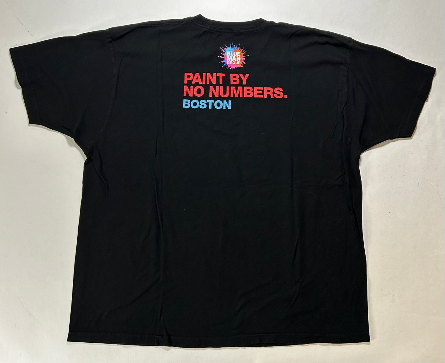Blue Man Group Paint By No Numbers Boston Music Tour Tee 2XL 26x30 Inches