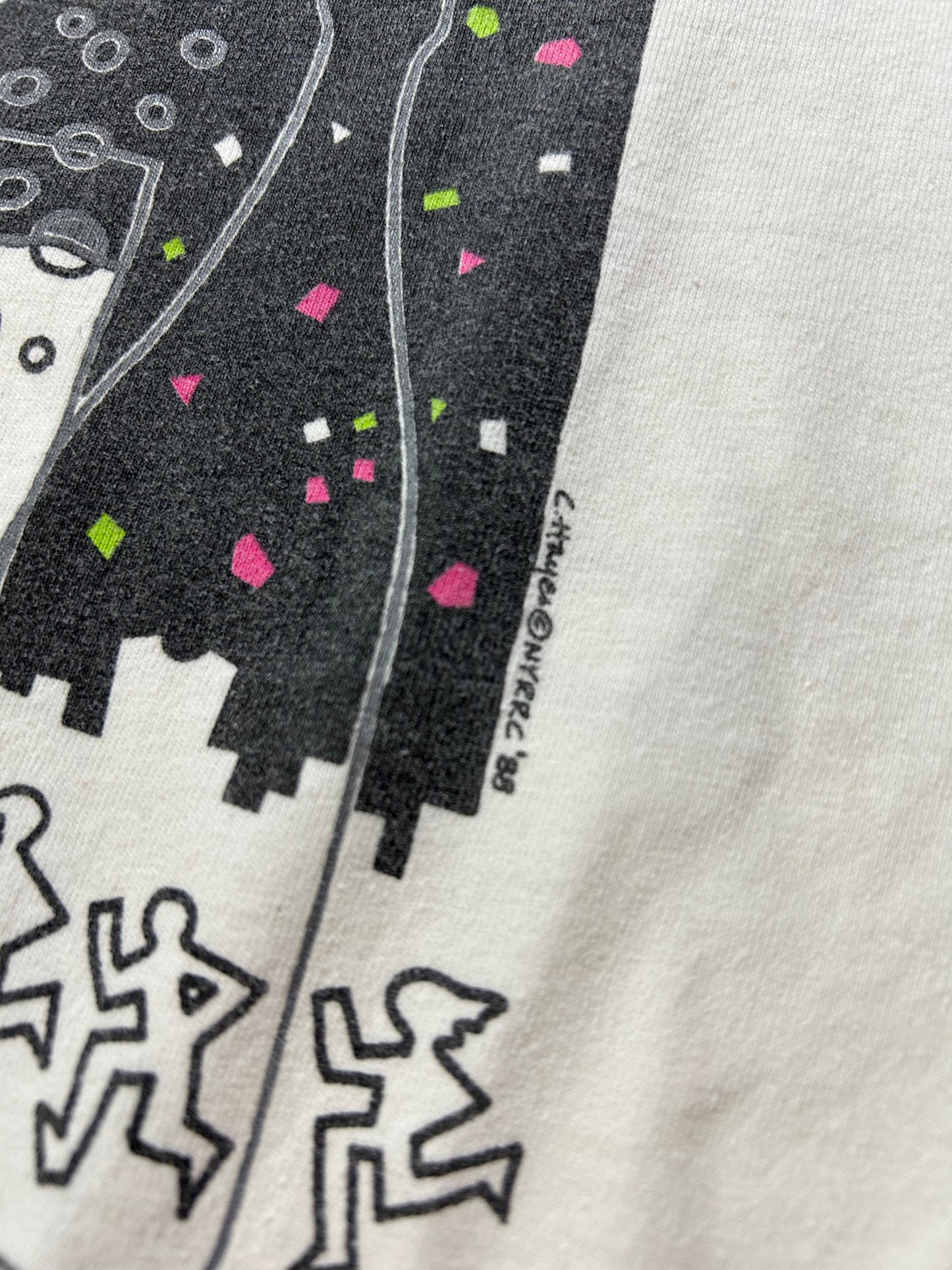 Vintage 1987/88 Moet New York New Year's Eve Midnight Run Long Sleeve T-shirt Small