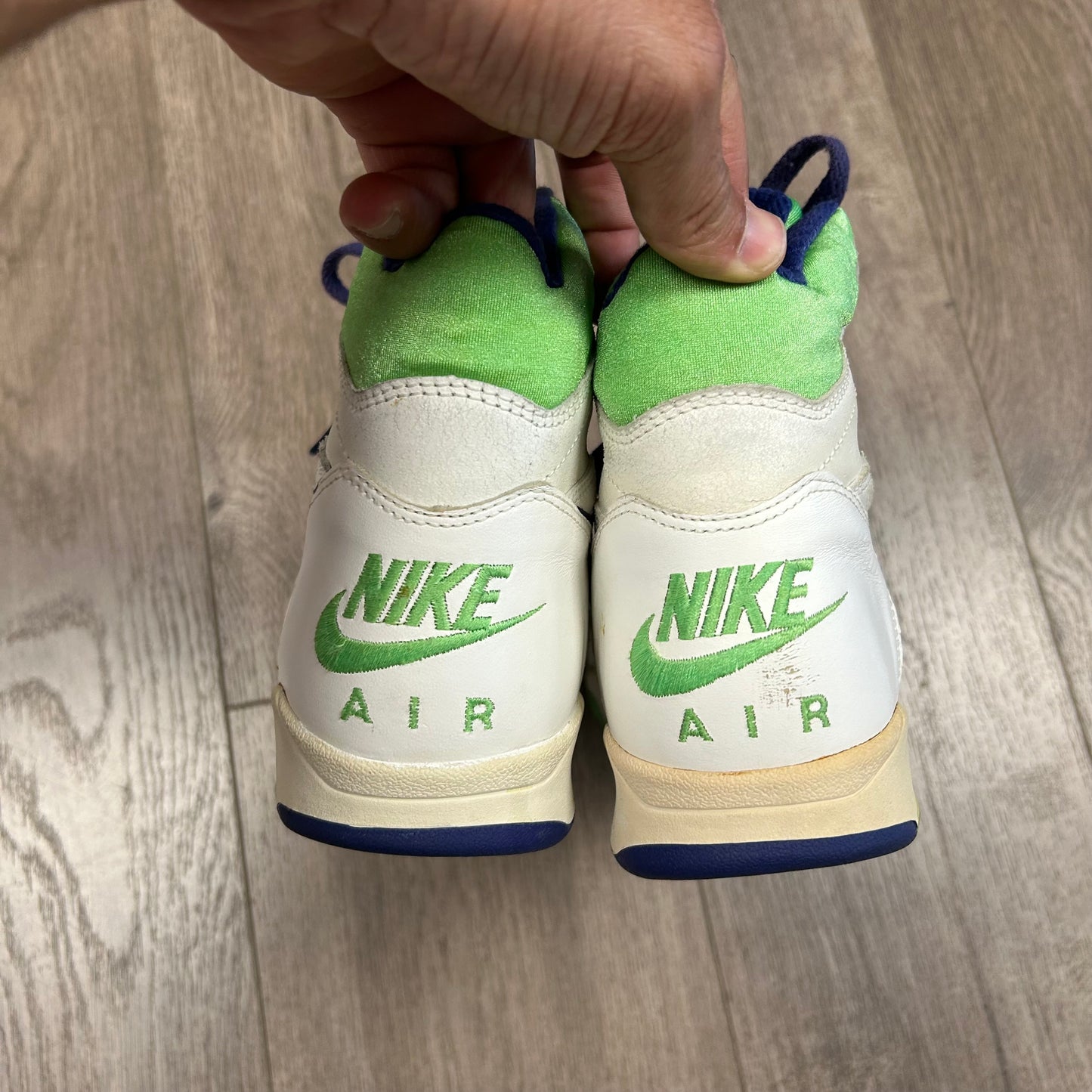 Vintage Nike Air Sabre Flight High 8.5 Basketball Sneaker 1991 As Is 910204 PF