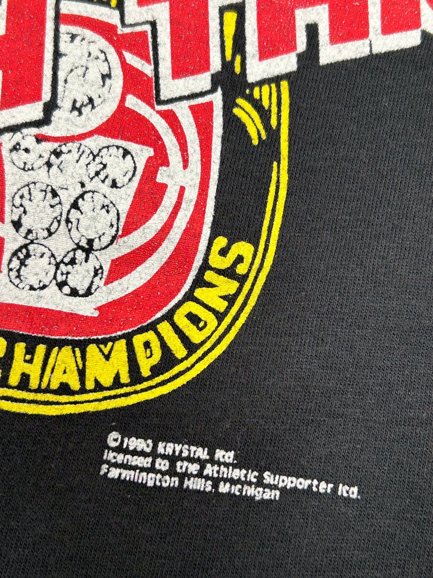 Vintage Detroit Pistons Bad Boys Hammer Time U Can’t Touch This World Champs Tee Tagged XL Fits Large 22.25x28.25 Worn & Faded