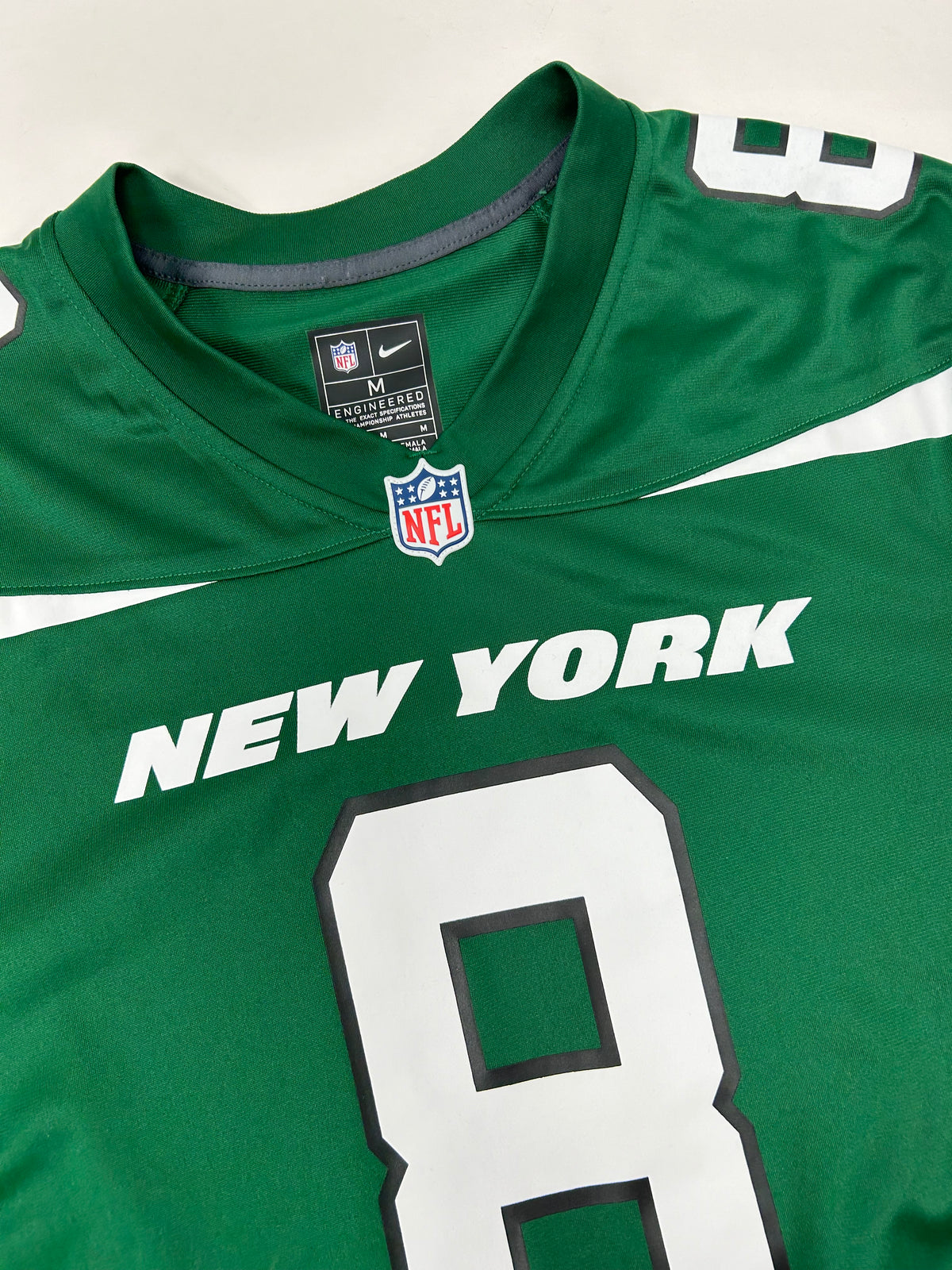 New York Jets Aaron Rodgers # 8 NFL Nike Jersey Medium Men’s Green 2023