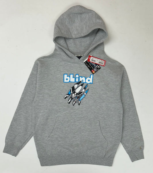 Vintage Blind Skateboards Reaper Graphic Skate Hoodie Youth Small 19.25x23.75 Inches