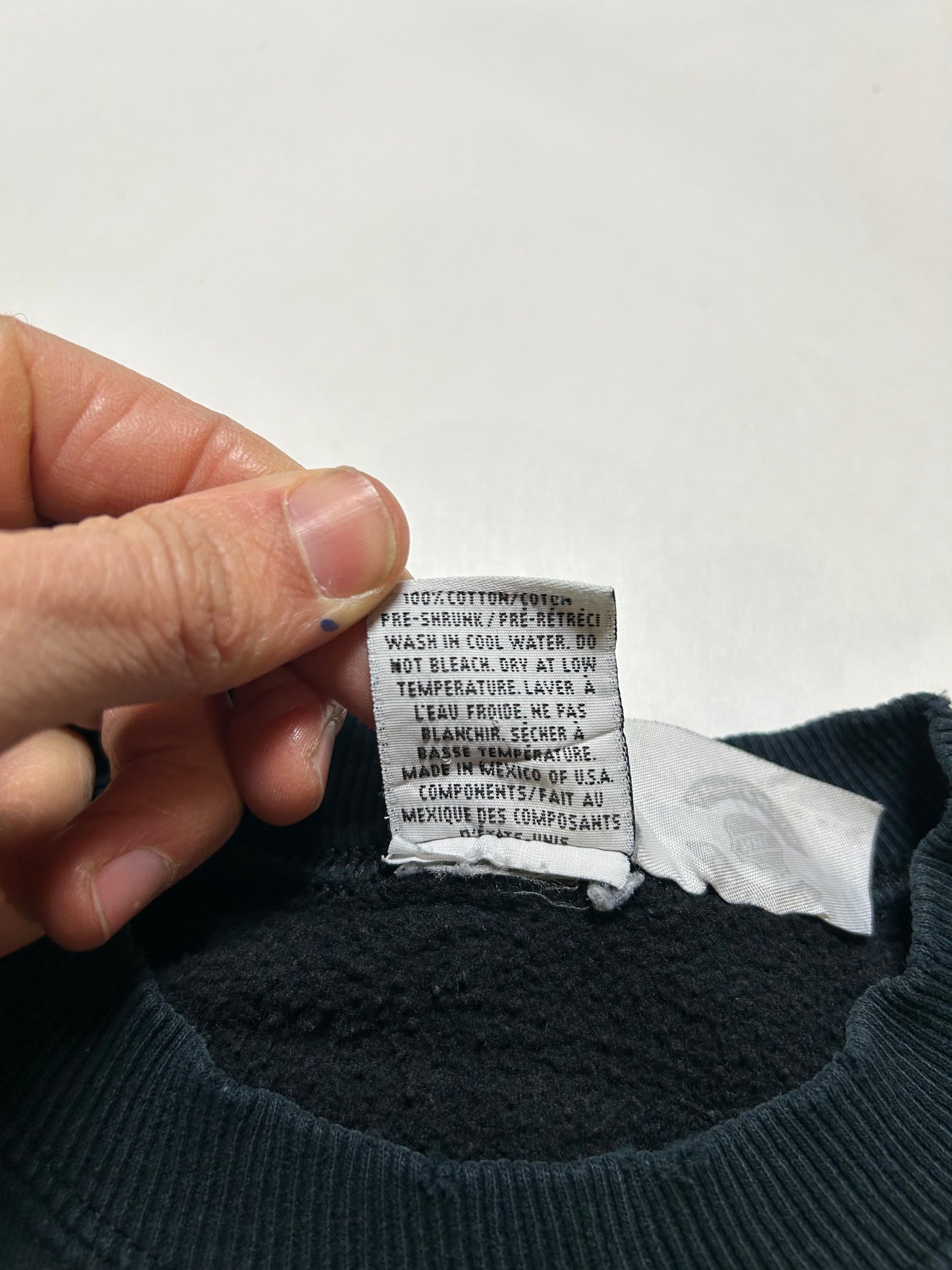 Vintage CCM Minnesota Wild NHL Crewneck Sweatshirt 2000s Black Worn In XL/L Fit 26x28.25 Inches