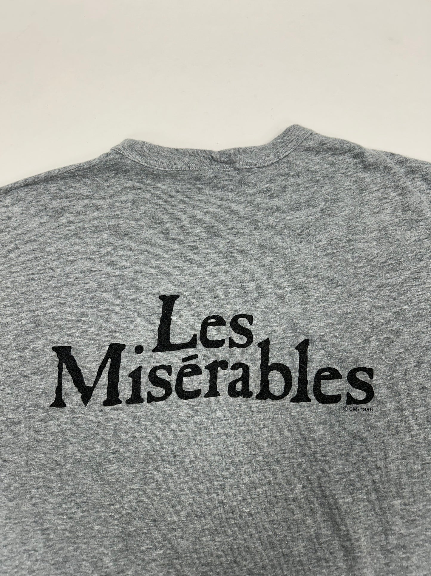 Vintage 1986 Hanes Les Miserables Girl T-Shirt Large/Medium Fit 21.5x26.5 Inches