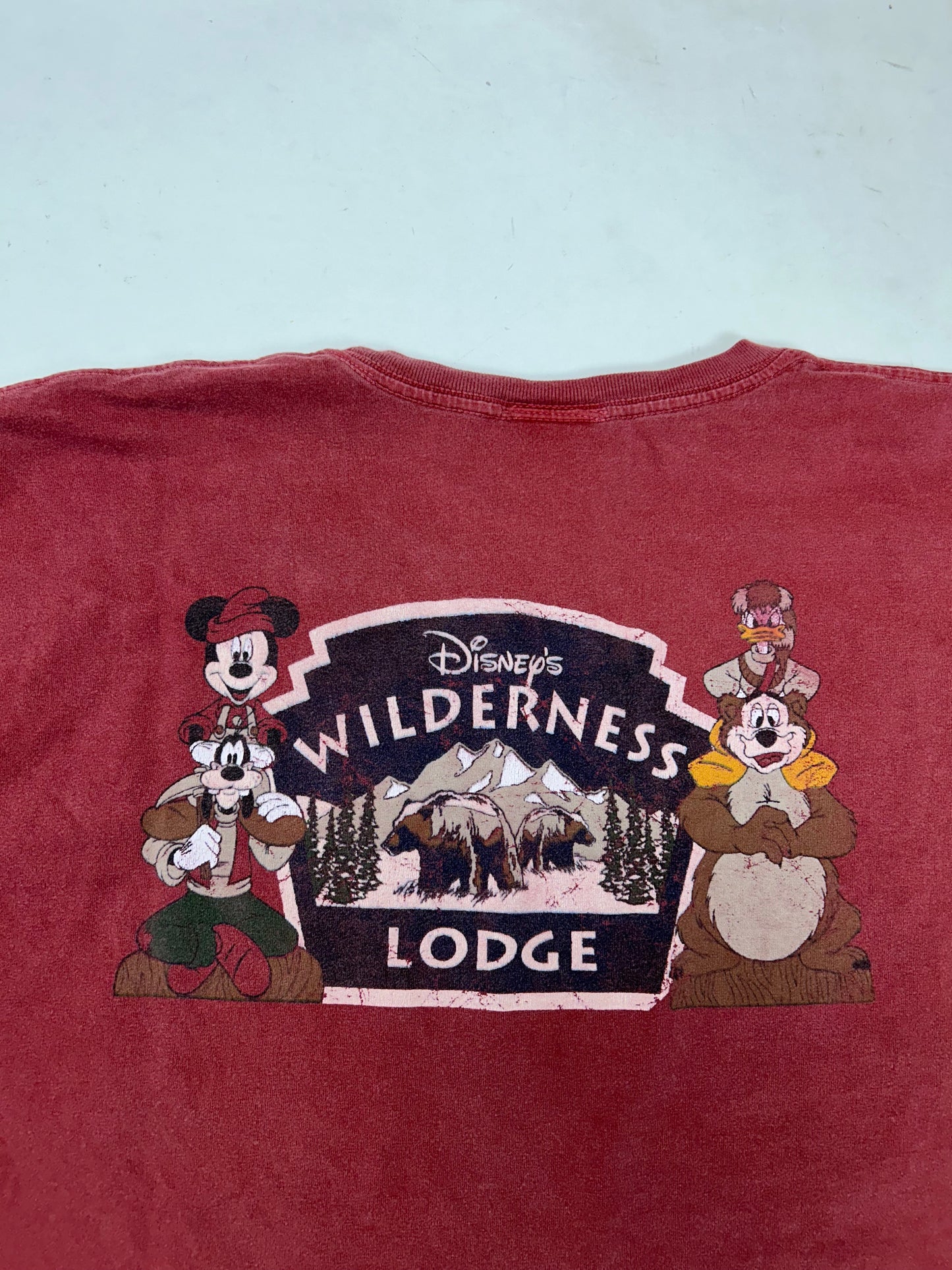 Vintage 00s Disney Wilderness Lodge Walt Disney World Tee 2XL 26.75x32.5 Inches