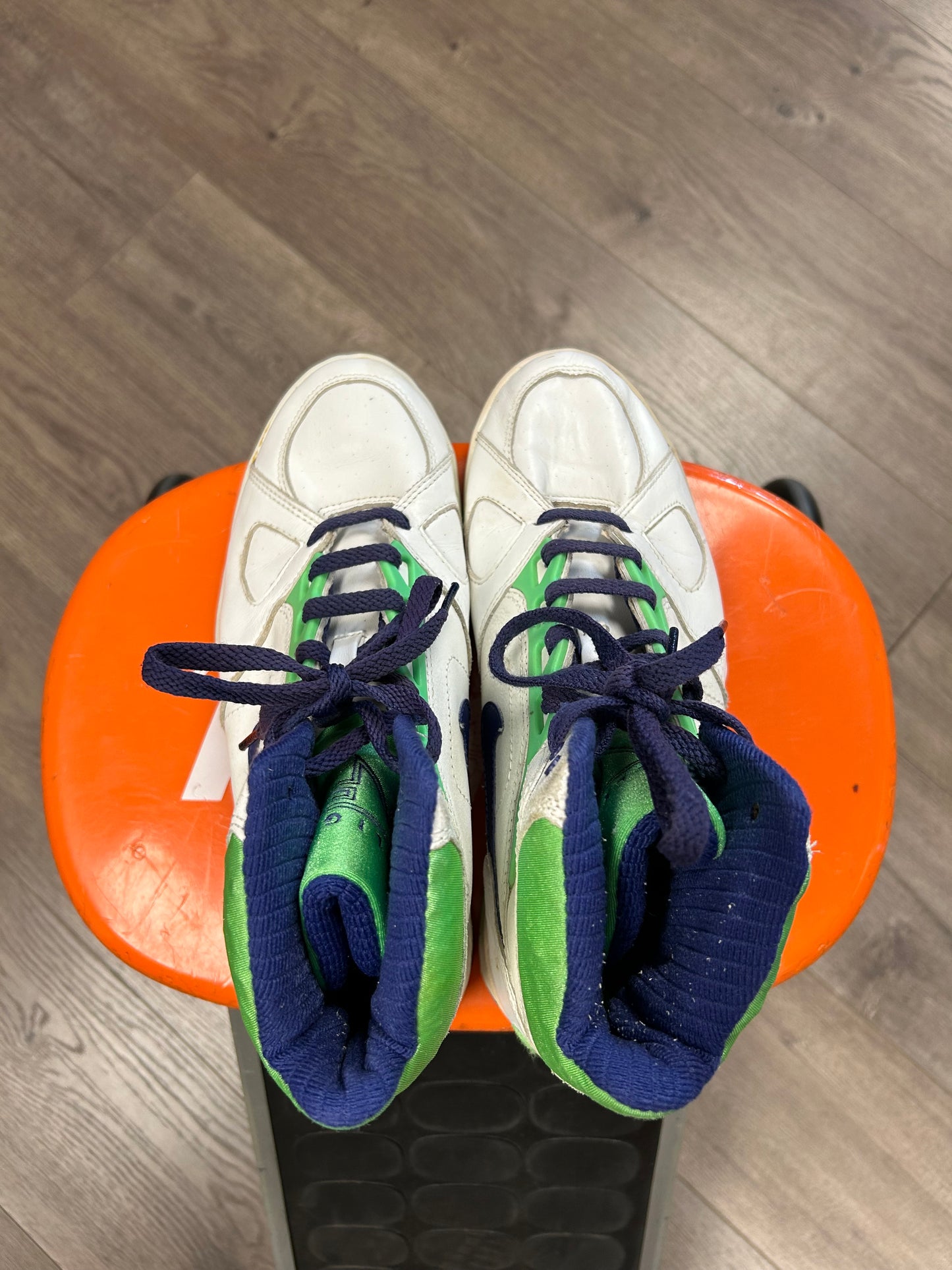 Vintage Nike Air Sabre Flight High 8.5 Basketball Sneaker 1991 As Is 910204 PF