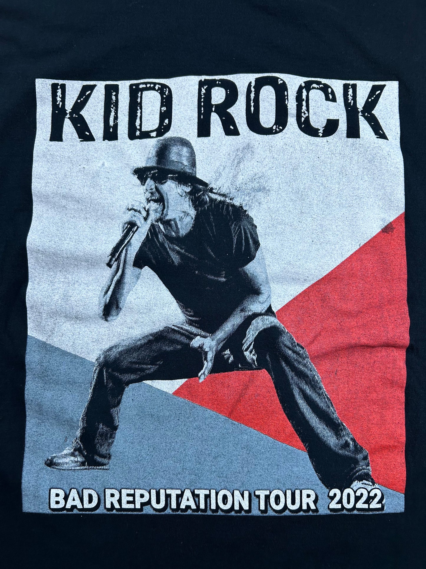 Kid Rock Bad Reputation Tour 2022 Music Rock Band Parking Lot Tee 24.5x31 Inches 2XL/XL Fit