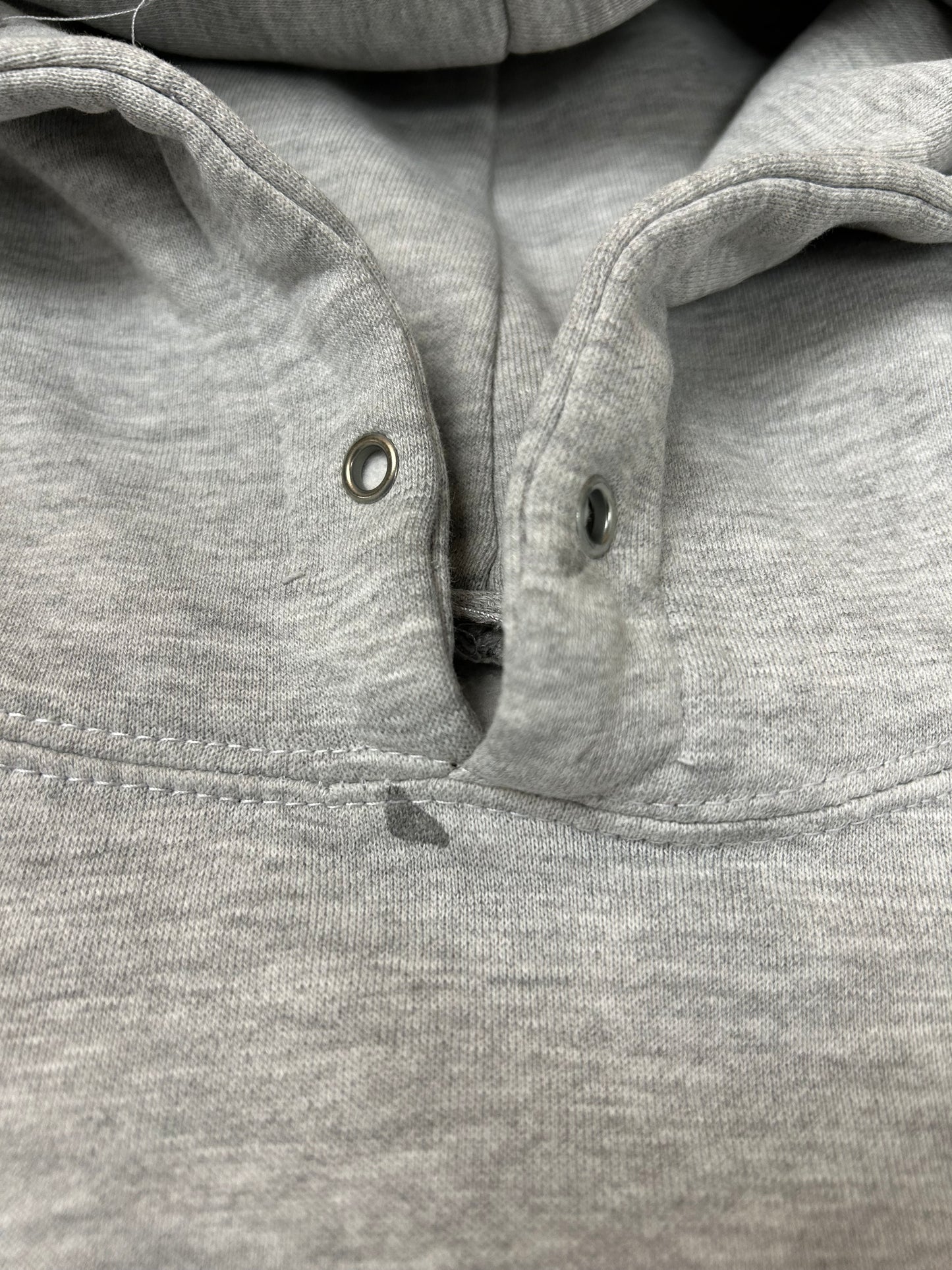 Vintage 00s Enjoi Skateboards Panda Felt Logo Hooded Sweatshirt Worn In As Is 23.75x26 Inches Gray