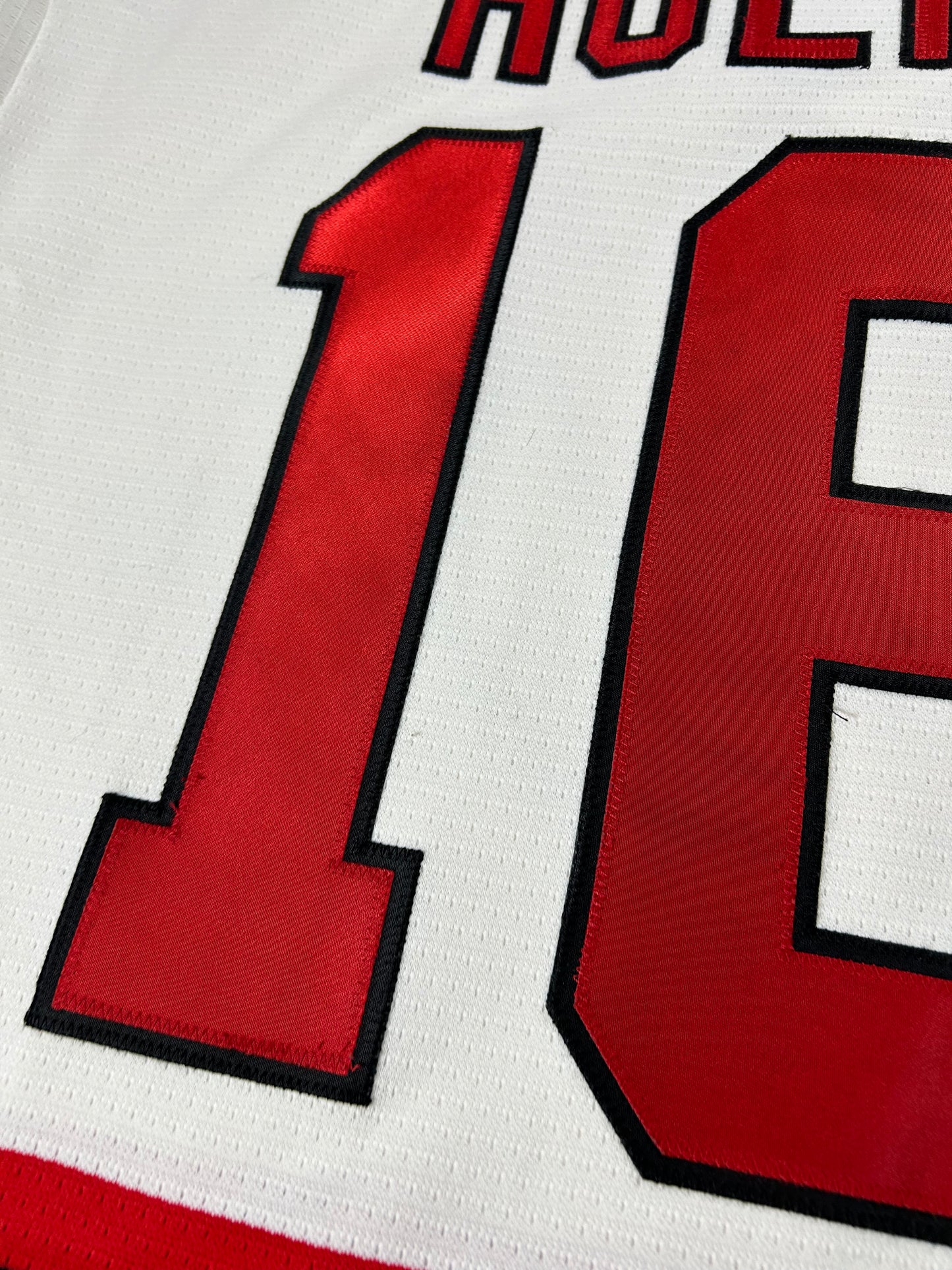 Vintage New Jersey Devils NHL Bobby Holik Bauer Hockey Jersey Medium 27x30.25 Inches