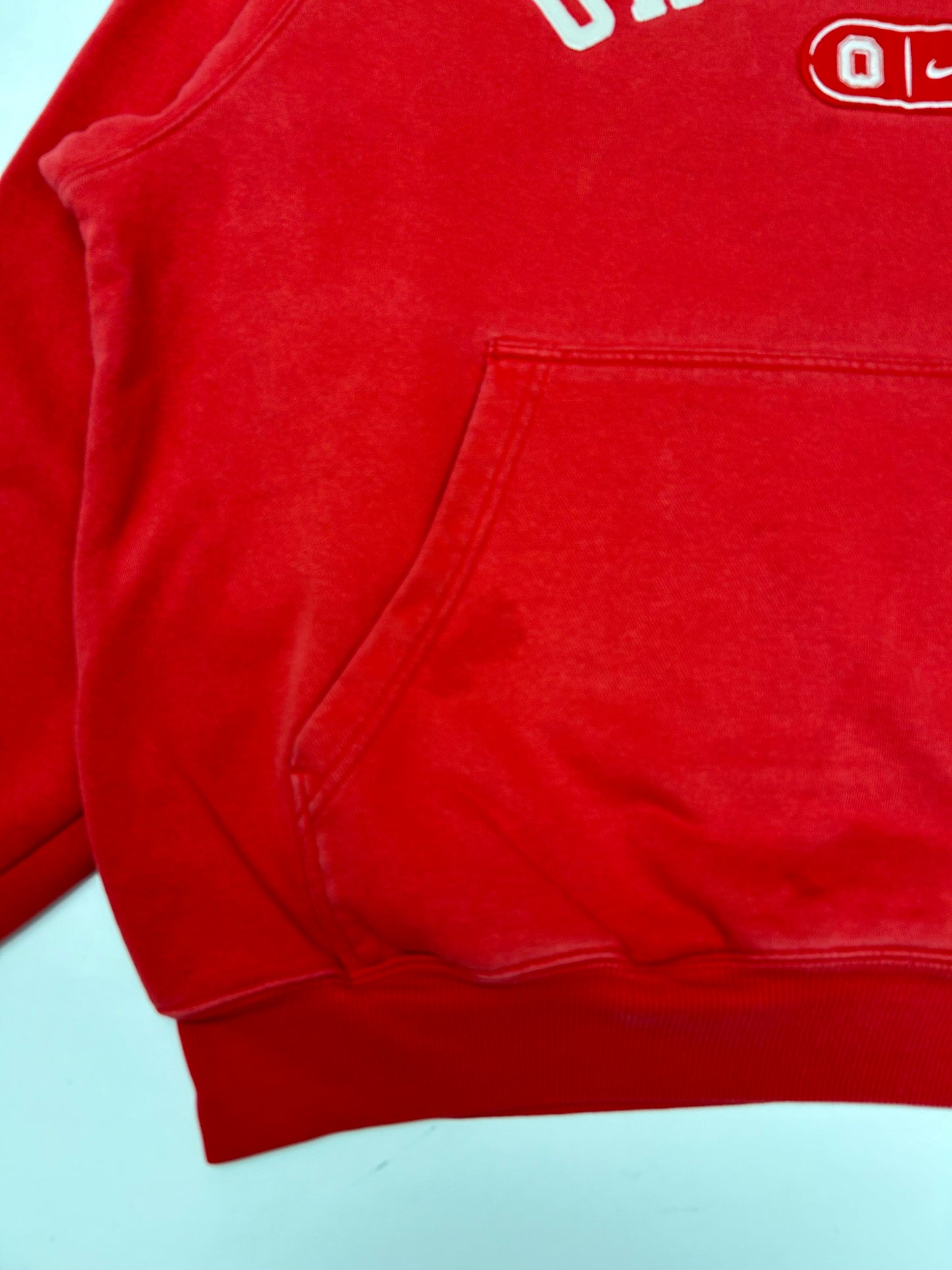 Vintage 00s Nike Team Ohio State Buckeyes College Hooded Sweatshirt Large As Is Red