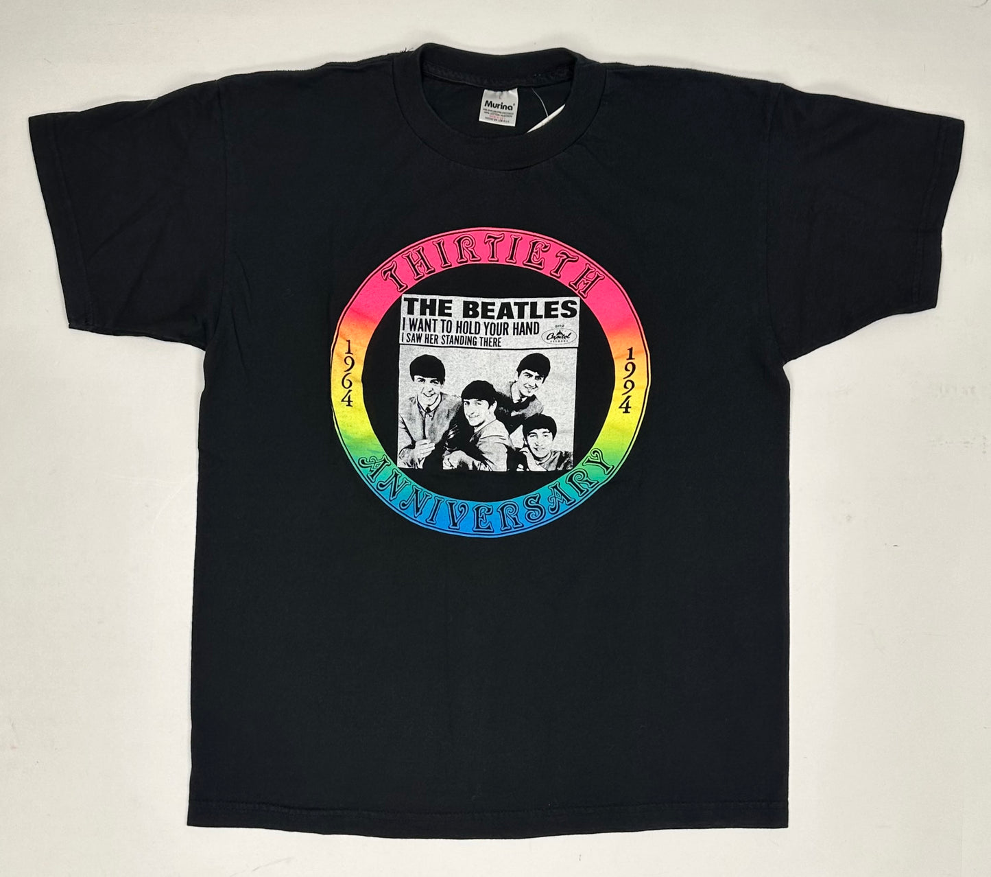 Vintage The Beatles Thirtieth Anniversary 1964-1994 Music Band Tee Large Rare 22x28.25 Inches