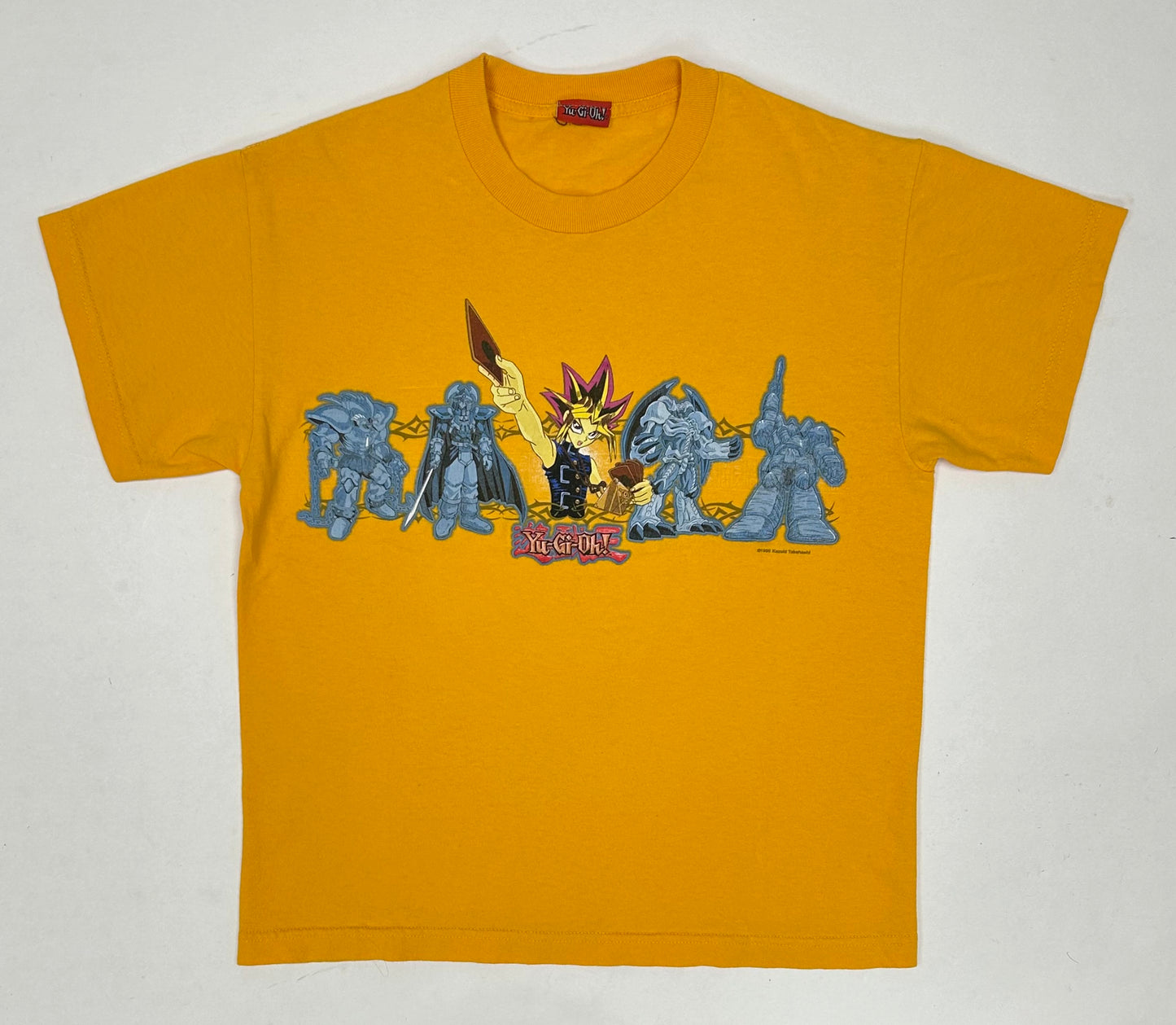 Vintage YU-GI-OH Yami Yugi King of Games 1996 T Shirt Yellow 19.25x24.25 Inches Youth/