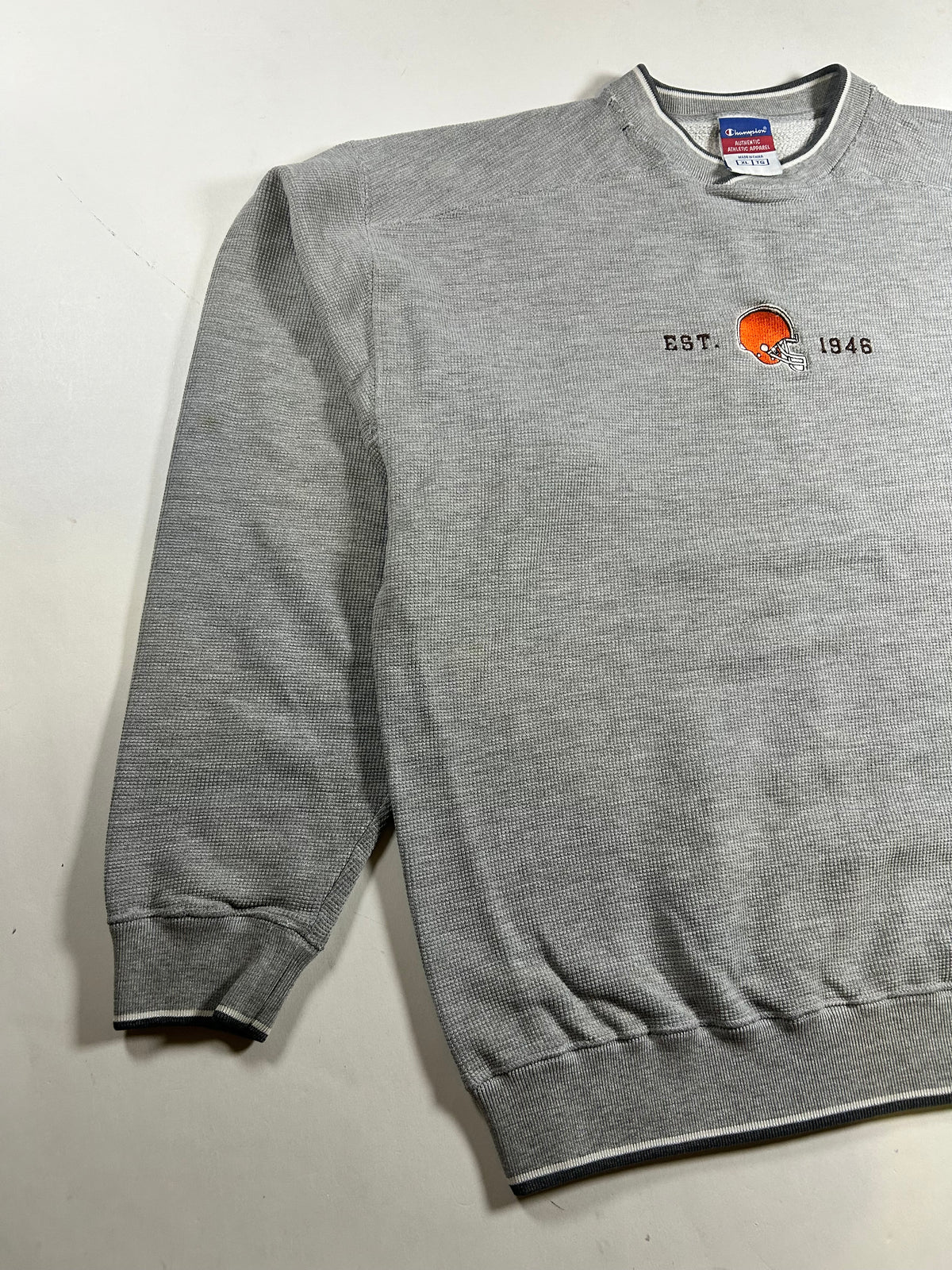 Vintage Cleveland Browns NFL Champion Crewneck Sweatshirt XL/L 25x27.5 Inches As Is