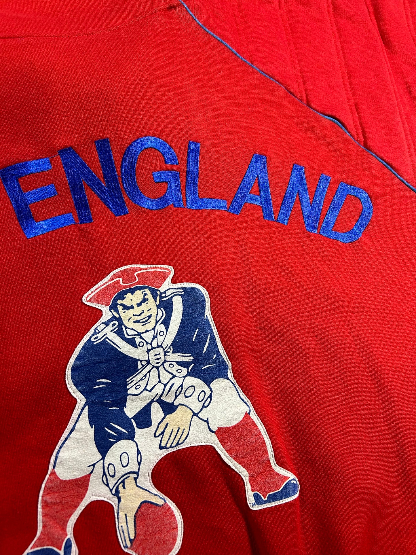 Vintage Nike NFL Quarter Zip Jacket New England Patriots Large 25.75x25.75 90s