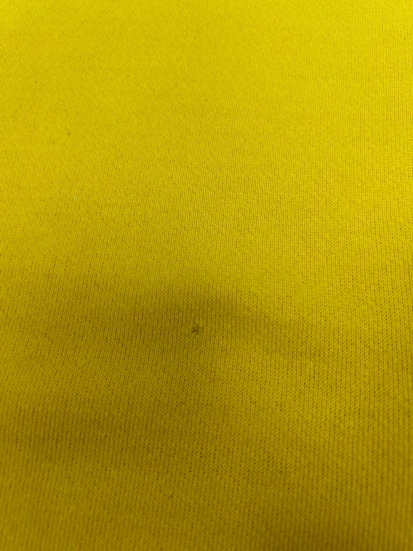 Vintage 70s Russell Athletic Sweatshirt Crewneck Blank Golden Yellow Boxy Fit 24.75x25 Inches