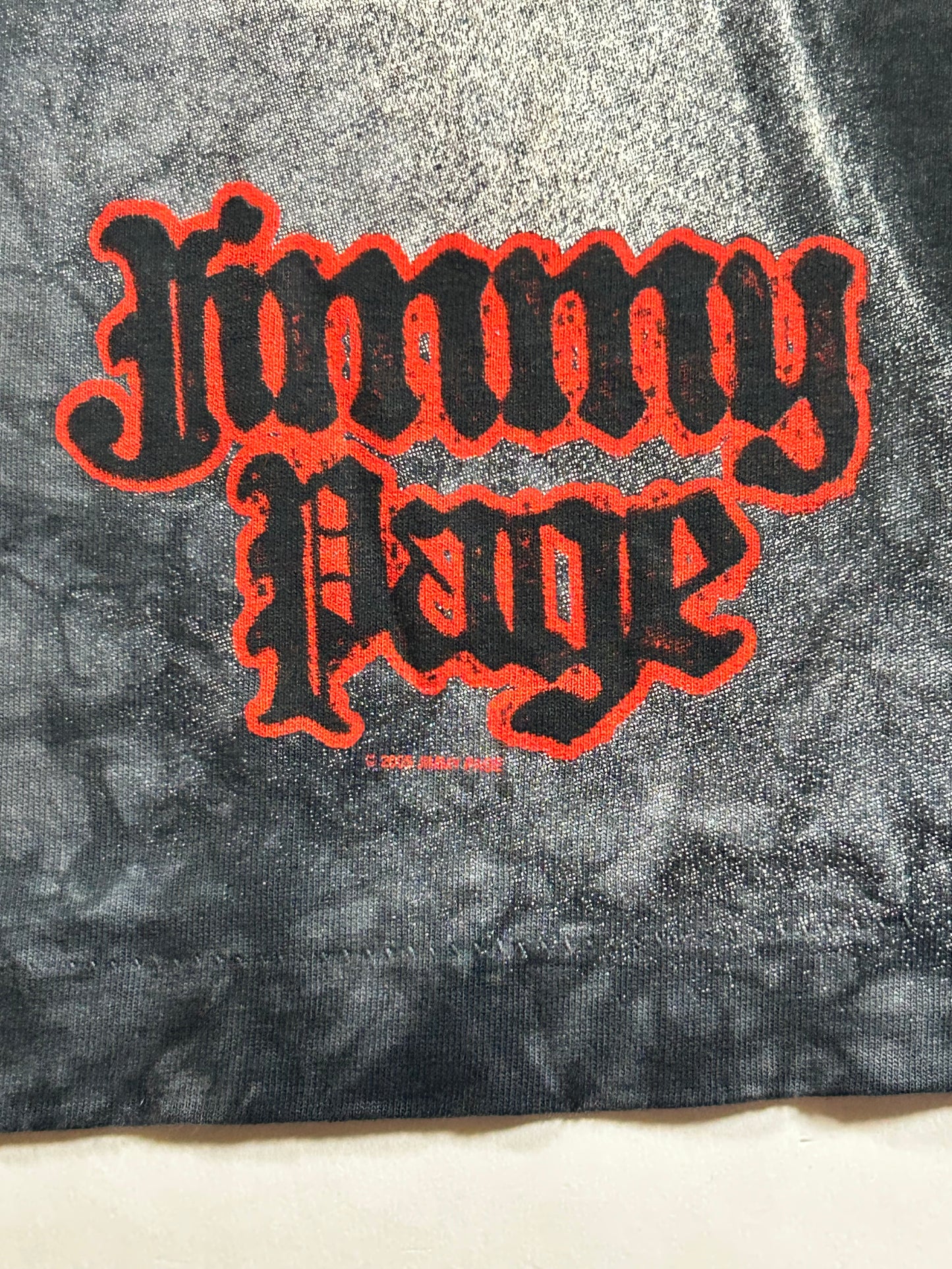 Vintage Liquid Blue Jimmy Page Drinking Led Zeppelin Music Band Tee Brand New 2000s Medium 21x29 Inches