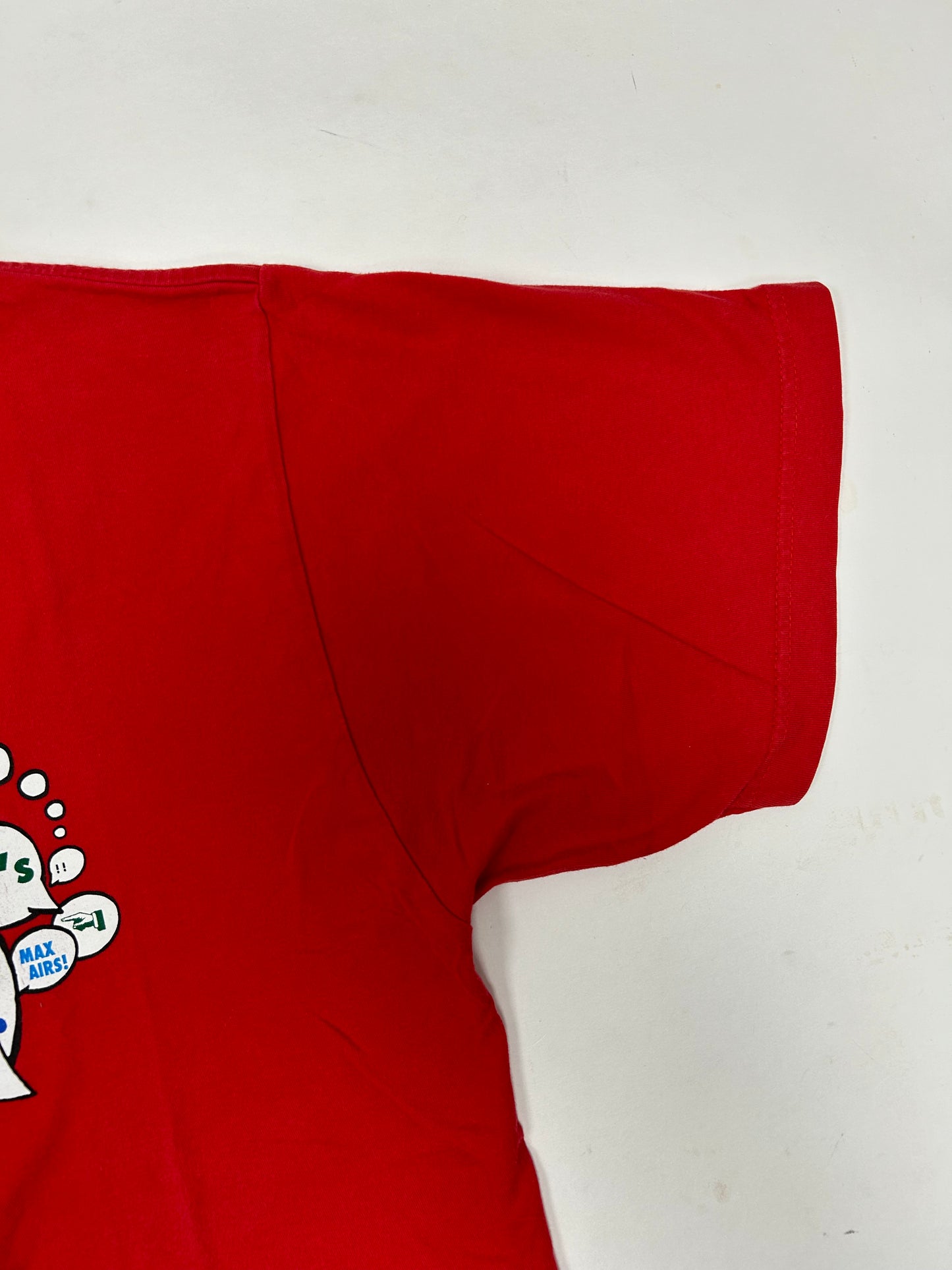 Vintage Nike Kiss My Airs Air Max Shoes Tee 00s Red Large 22.5x28.75 Inches