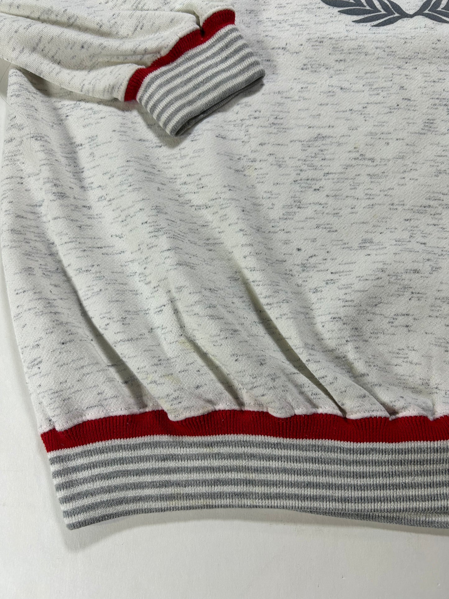 Vintage Gear For Sports Rider University College Crewneck Sweatshirt Boxy Mediumish Fit 23.25x25.75 Inches Gray