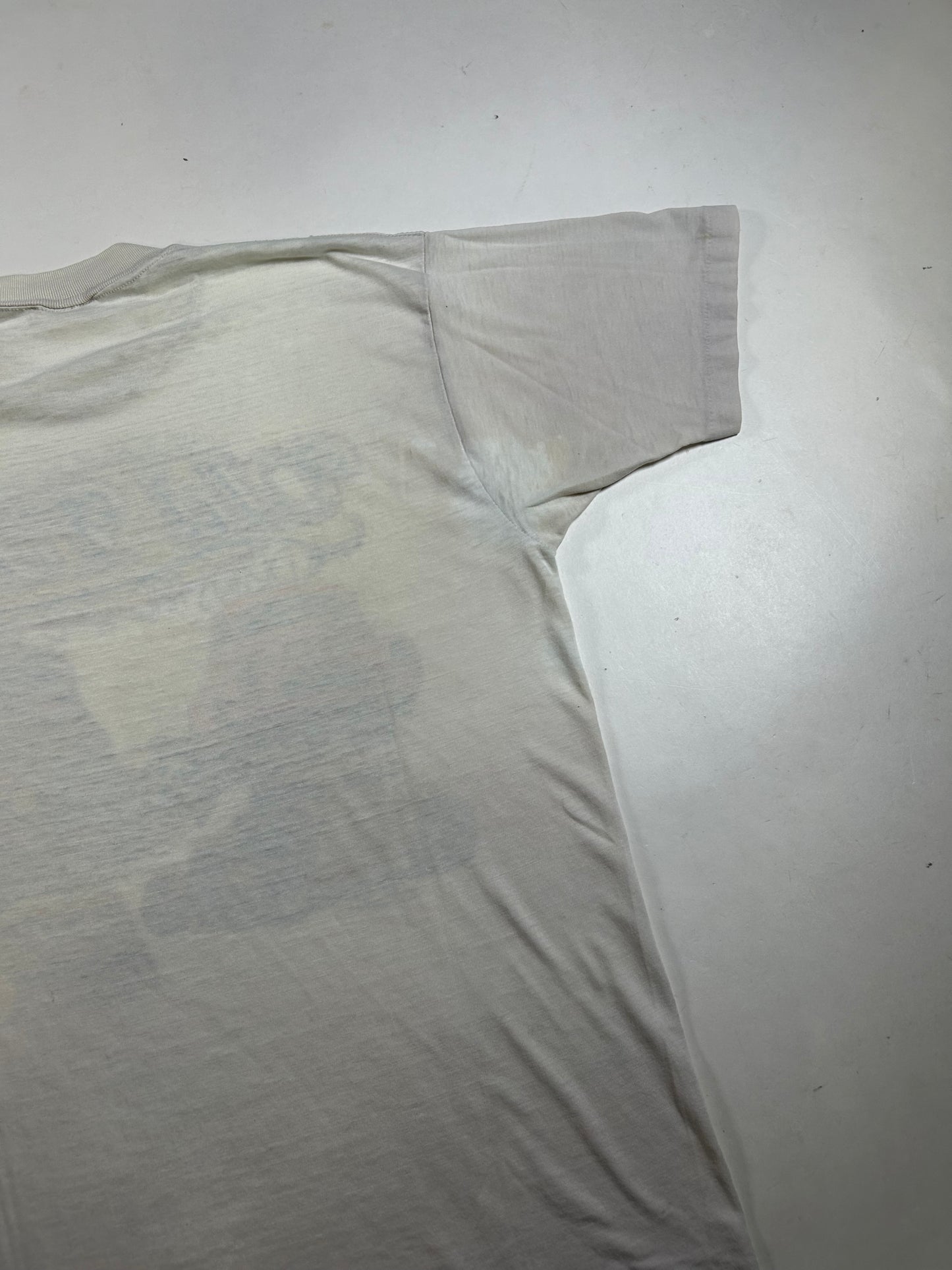 Vintage 1999 9th Annual Rollin Roda Old Time Drags And Rod Run Raceway Park Englishtown NJ Tee Paper Thin Worn In As Is M/L Fit 20x26.25 Inches