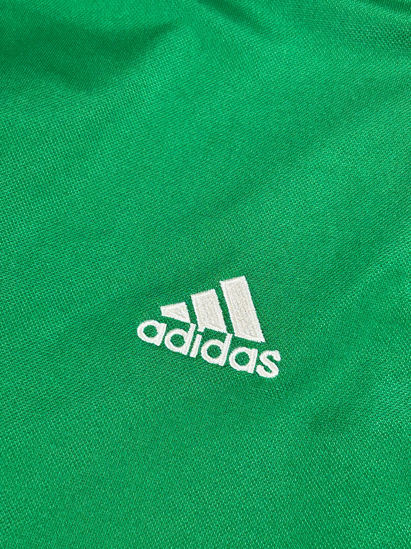 2013 Adidas Mexico National Team Soccer Green White Track Jacket Large 22.25x28.5 Inches