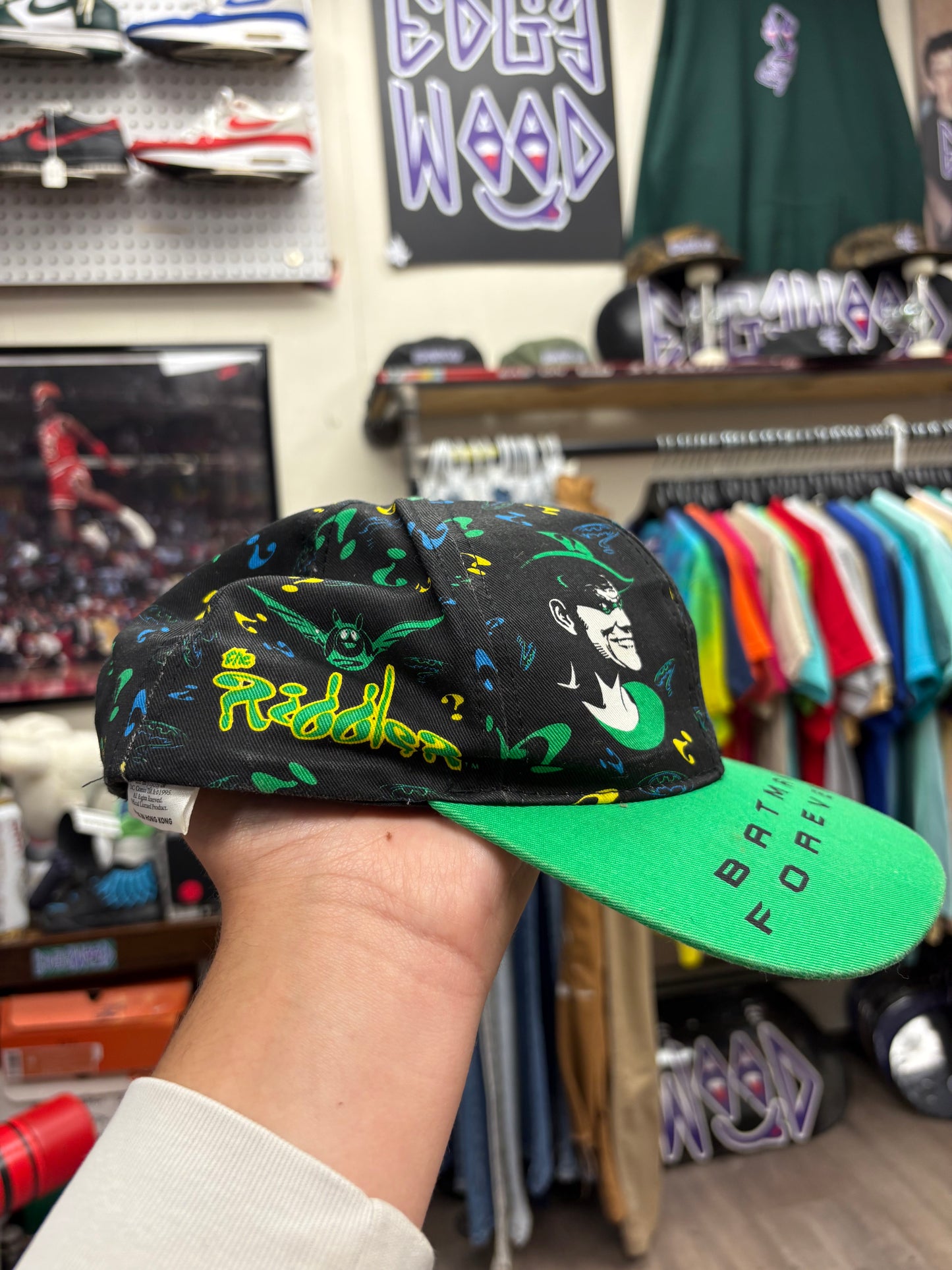 Vintage Batman Forever Logo 7 Riddler/Batman Print SnapBack