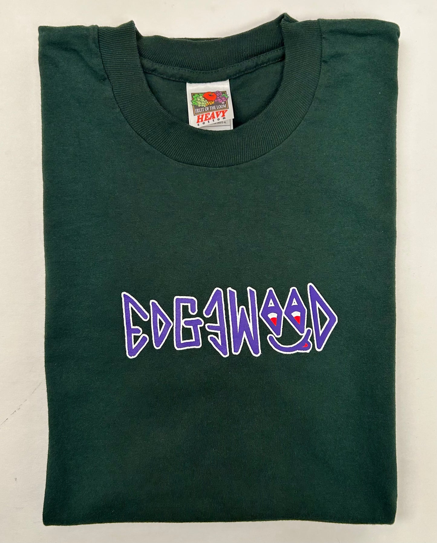 Edgewood NJ first edition “Deeper Than The Roots.” Tee Large 21x31 Inches 
FOTL Heavy Cotton 100% Cotton El Salvador/USA Forest Green