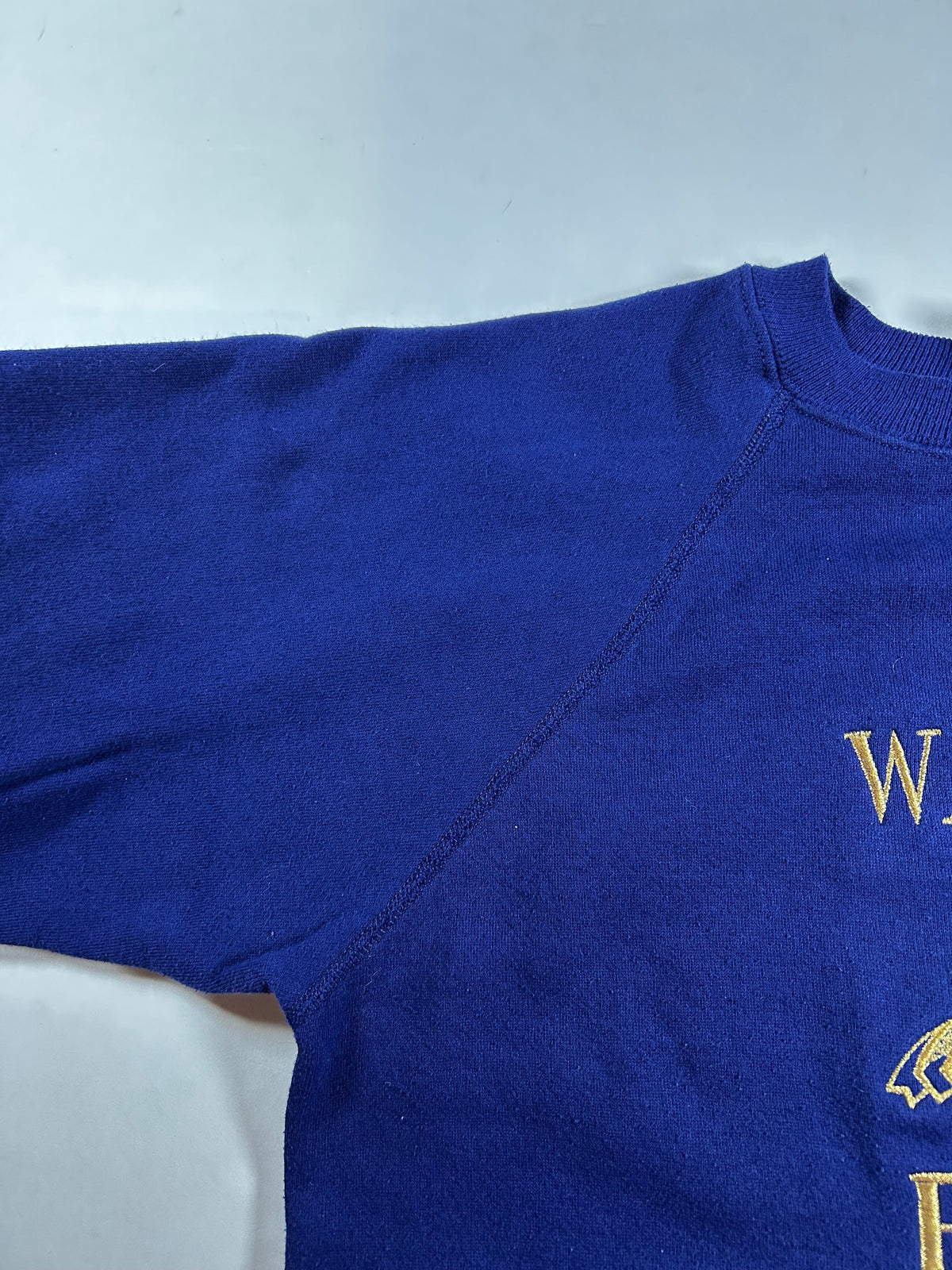 Vintage Waikiki Beach Hawaii Embroidered Graphic Raglan Crewneck  Sweatshirt 90s Hanes M/L 22x28.5 Inches