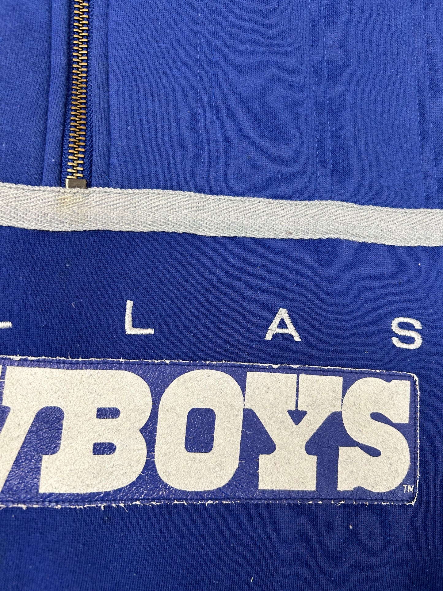 Vintage Nike NFL Quarter Zip Jacket Dallas Cowboys Medium 23.5x25.5 Inches 80s 90s Rare