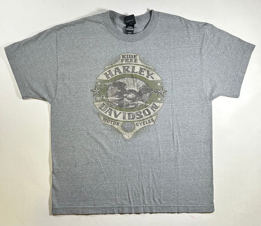 2022 Harley Davidson Motorcycle Of Bergen County Live To Ride Ride To Live Rochelle Park, NJ Tee XL 23.75x29.25 Inches