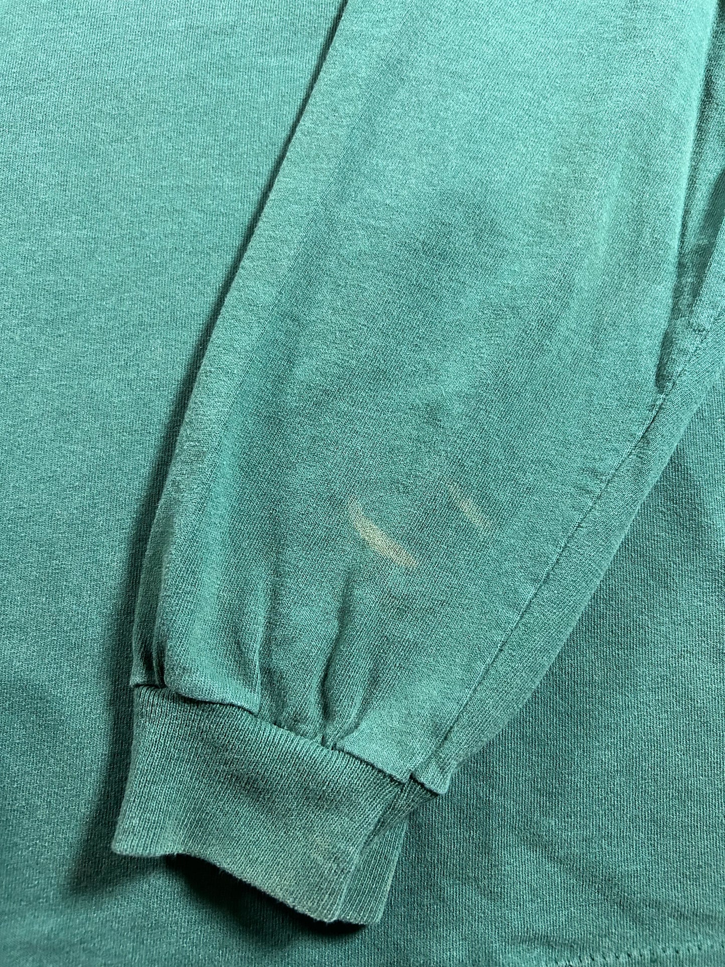 Vintage Alpha Delta Pi Sorority College Long Sleeve Tee 90s USA Anvil L/XL Fit 23x27.5 Inches